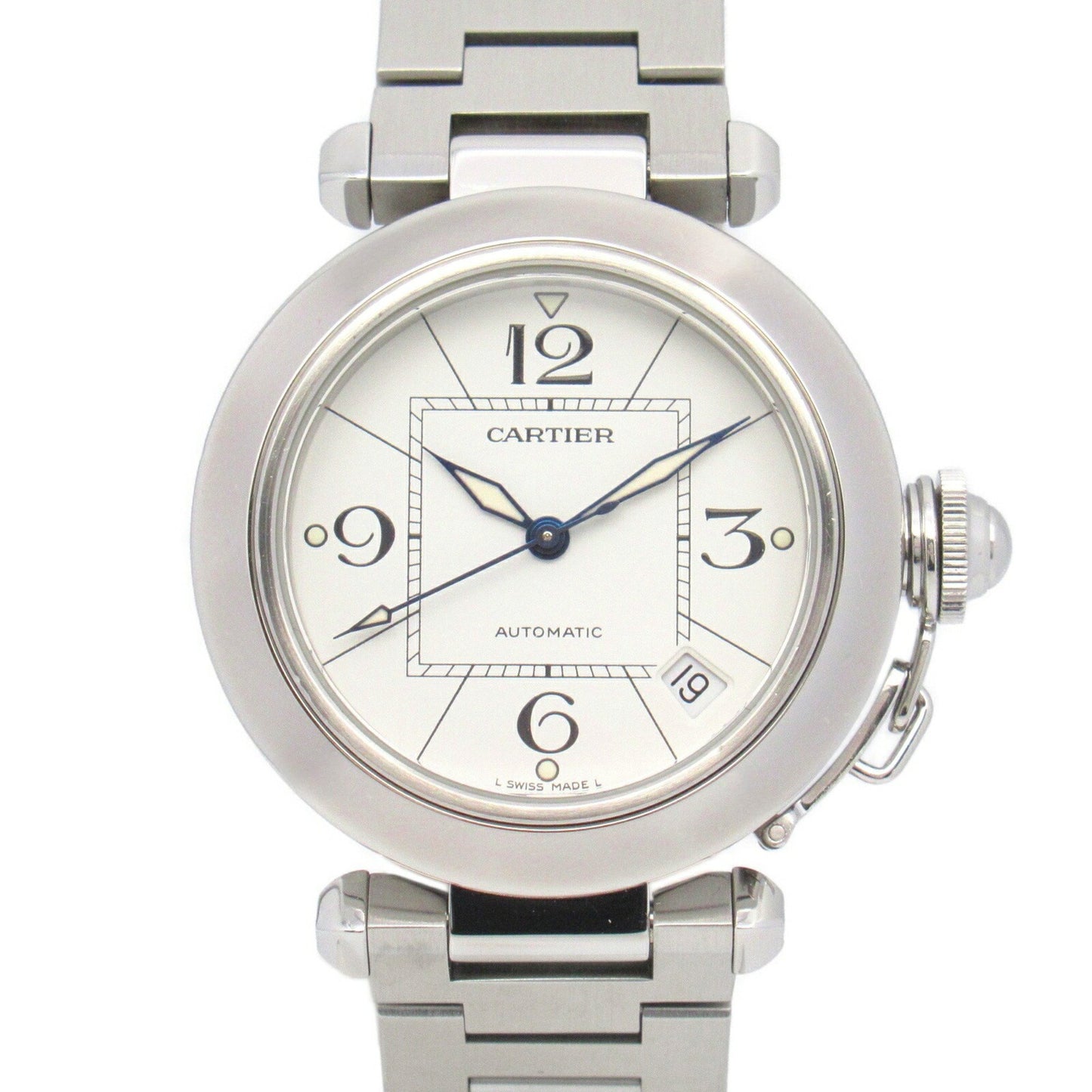 Cartier Pasha C Watch Stainless Steel Boys White W31074M7