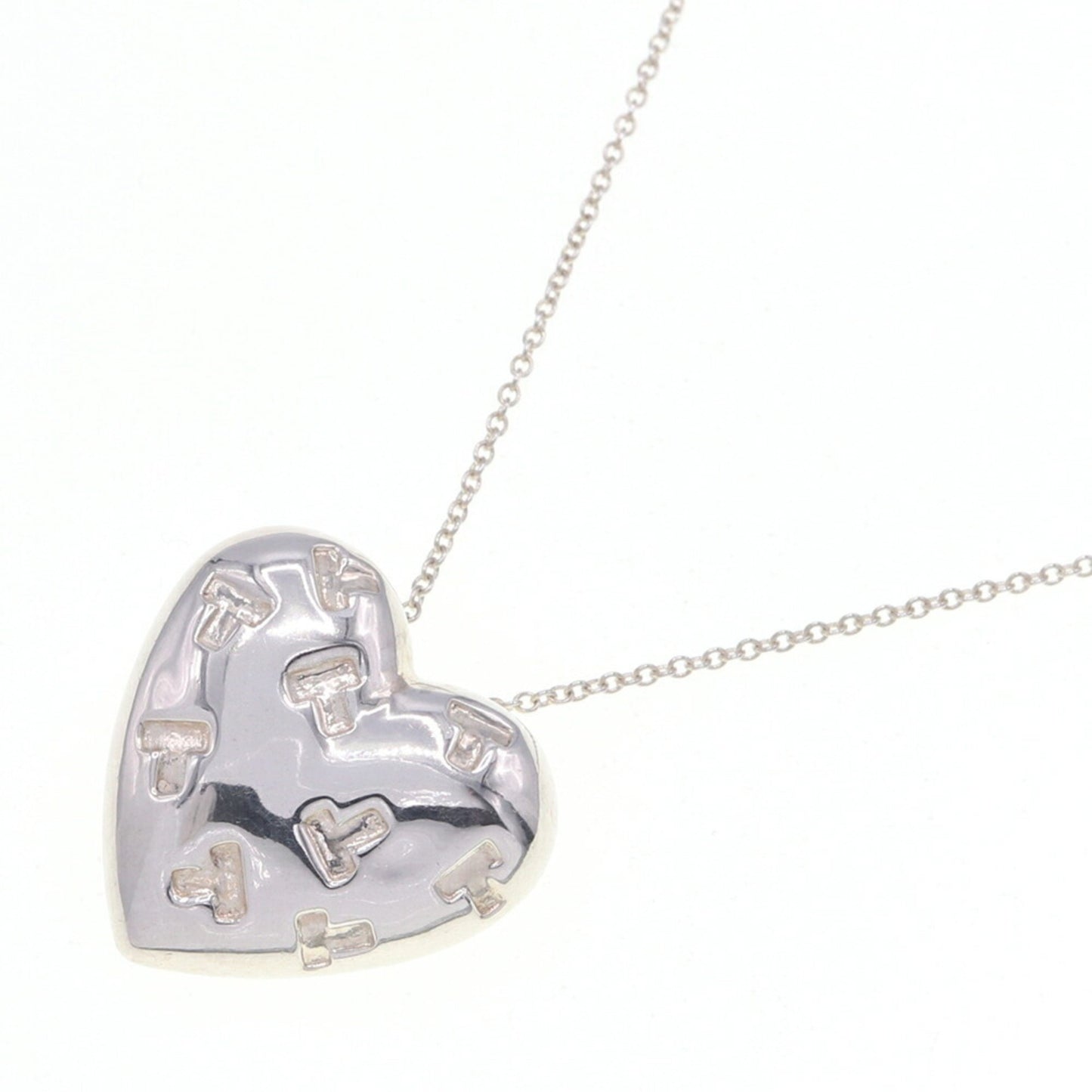 Tiffany Necklace Heart Sv Sterling Silver 925 Pendant