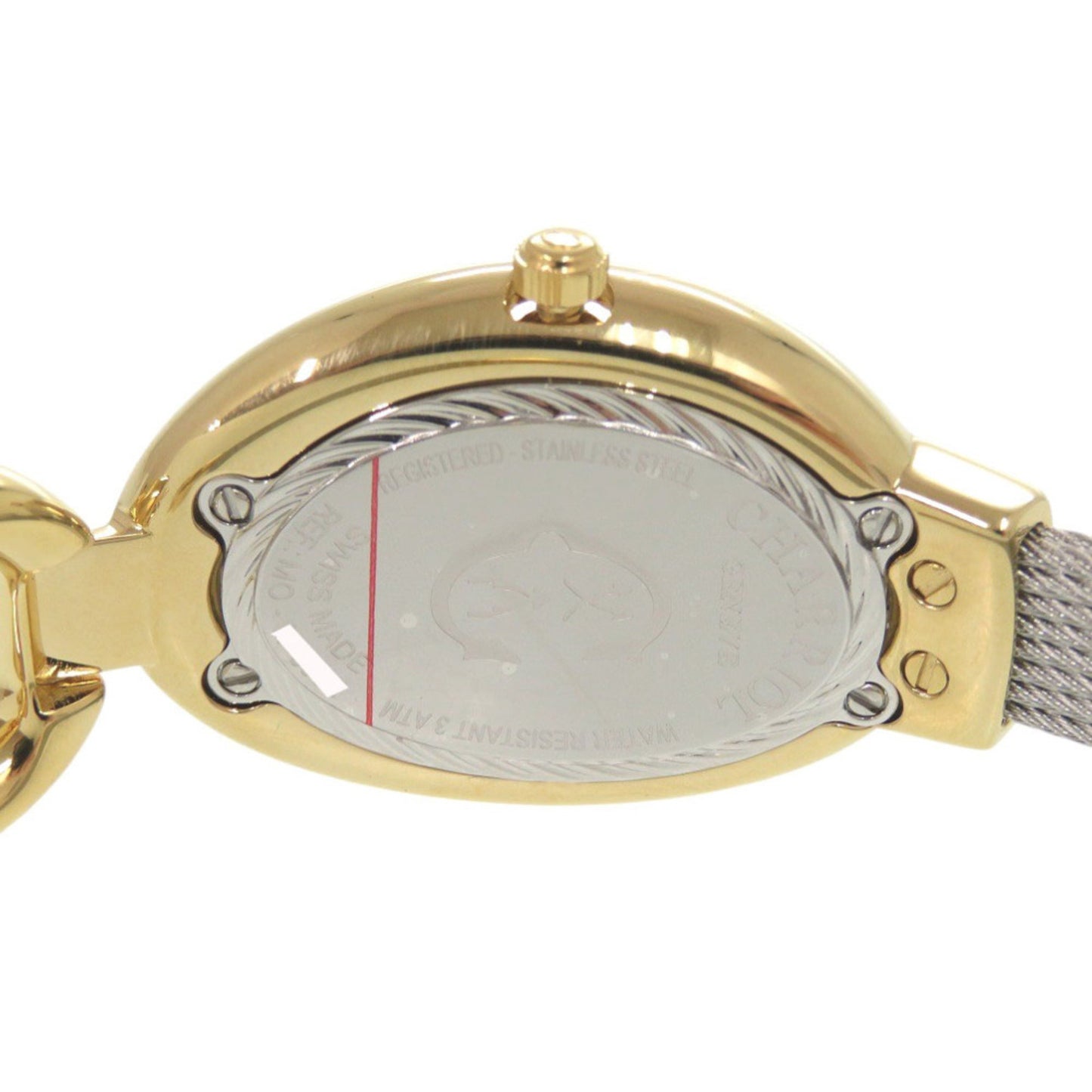 Unused Charriol Marie Olga 10-Diamond Moy.570.002 Stainless Steel White Shell Dial Quartz