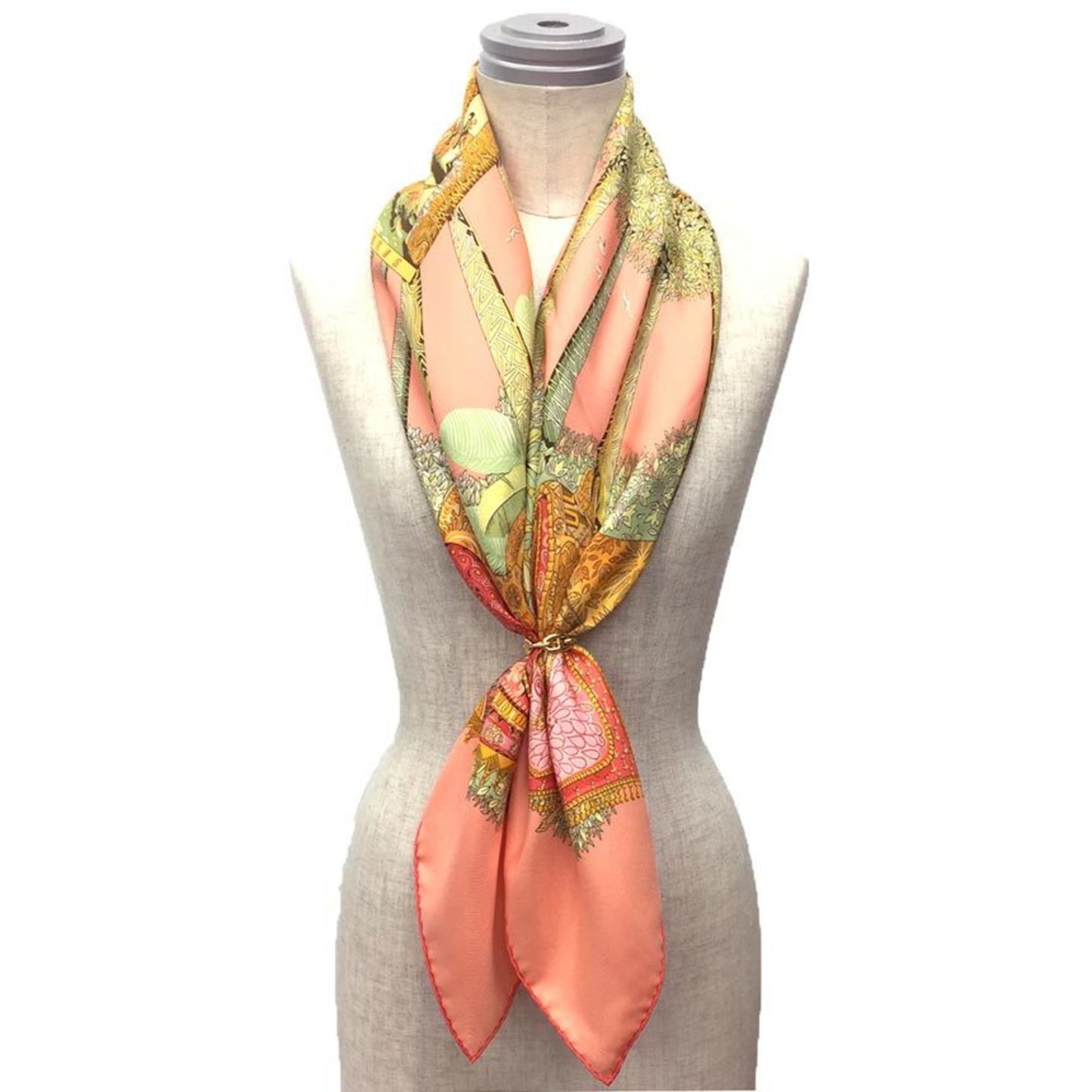Hermes Scarf Muffler Carre 90 Ombres Et Lumieres Shadow