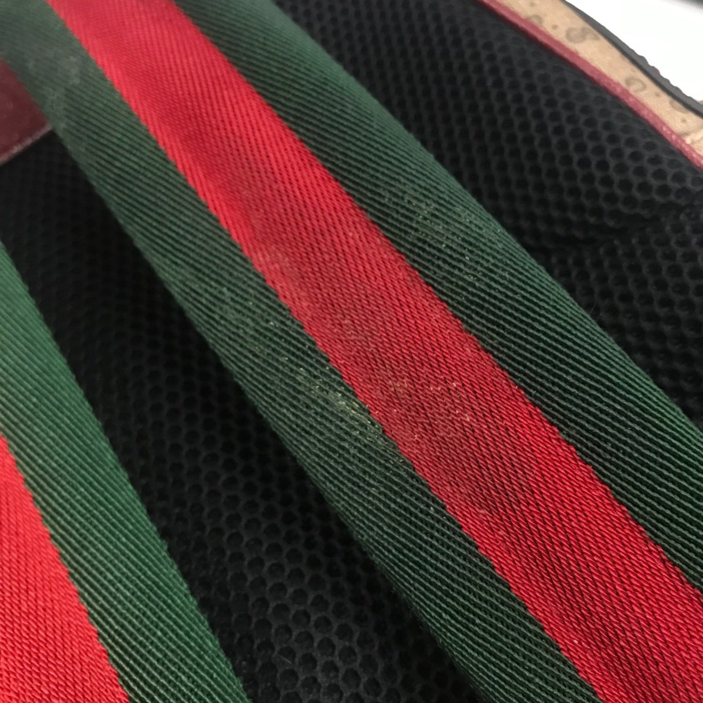Gucci 647816 Gg Supreme Backpack Backpack Beige X Red