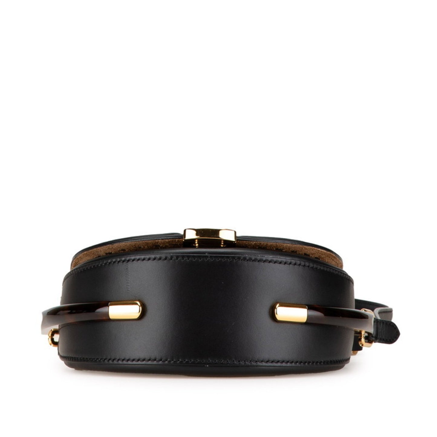 Fendi Moonlight Shoulder Bag 8Bt346 Black Brown Leather