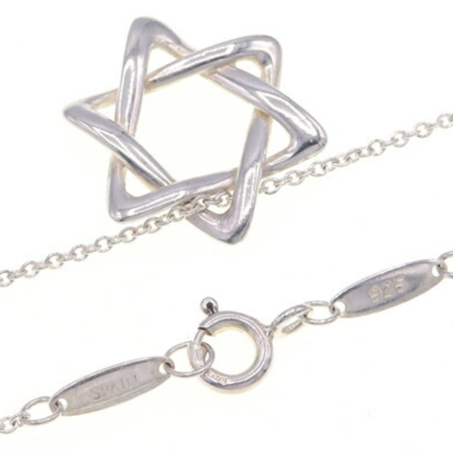 Tiffany Necklace Elsa Peretti Star Of David Sv Sterling Silver 925 Pendant