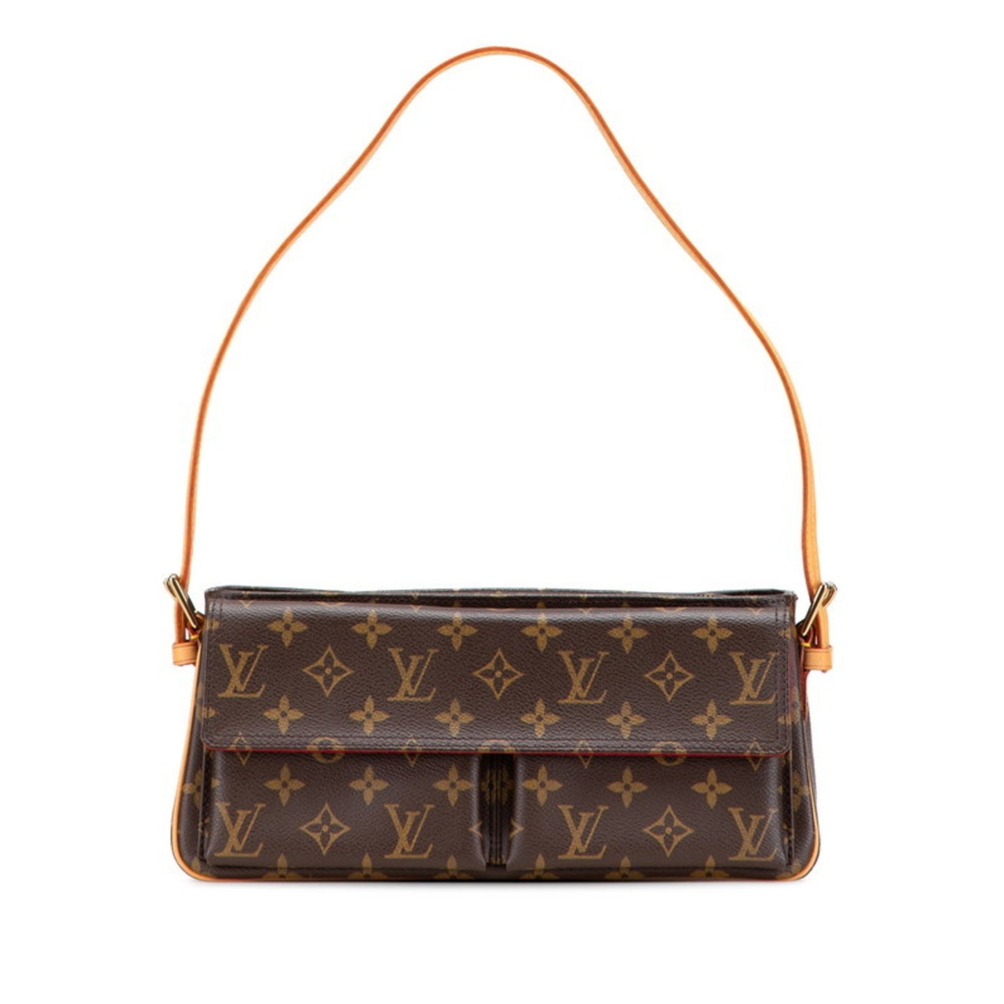 Louis Vuitton Monogram Viva Cite Mm One-Shoulder Bag M51164 Brown Pvc Leather