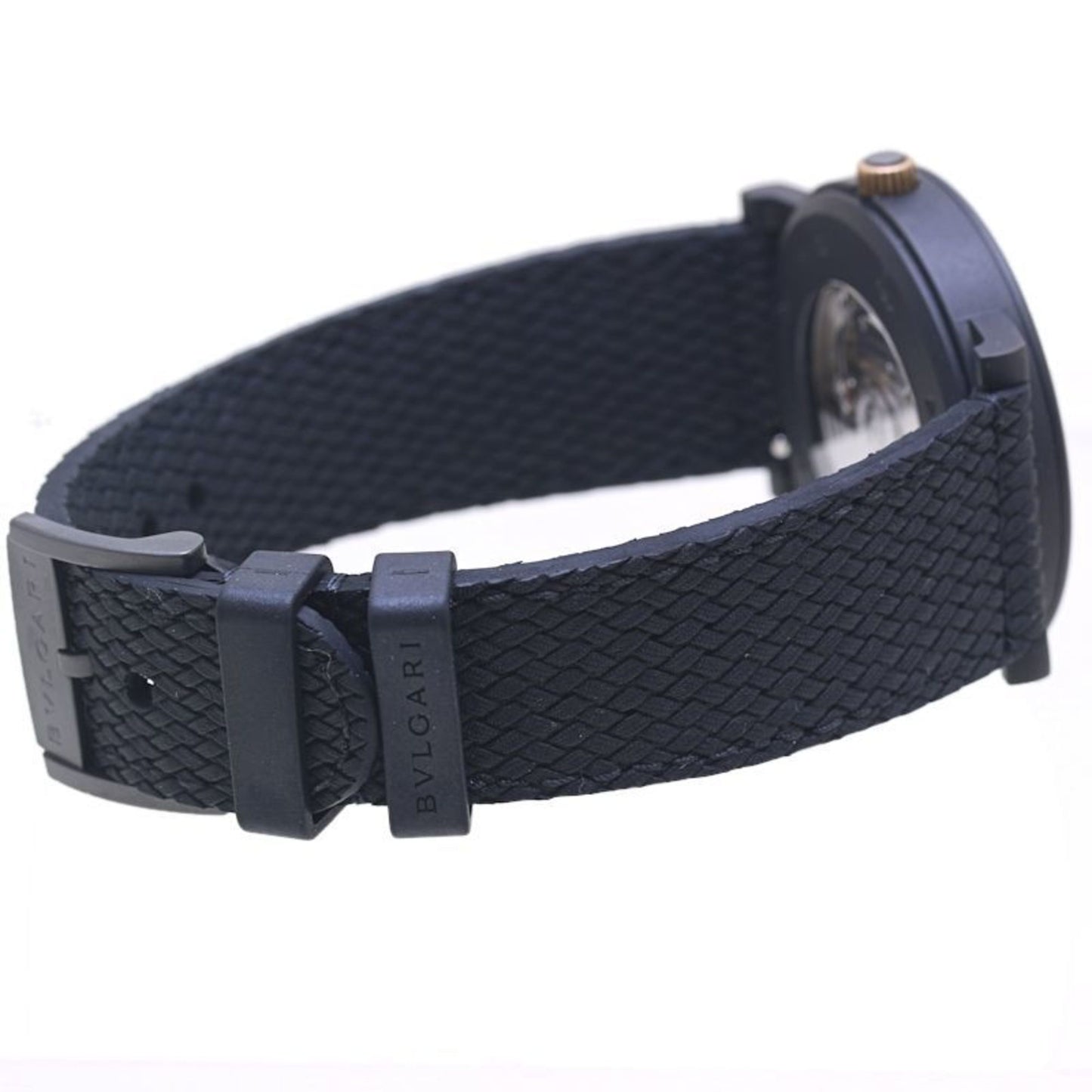 Bvlgari Solotempo Watch 102929 Bb41S Stainless Steel X Rubber