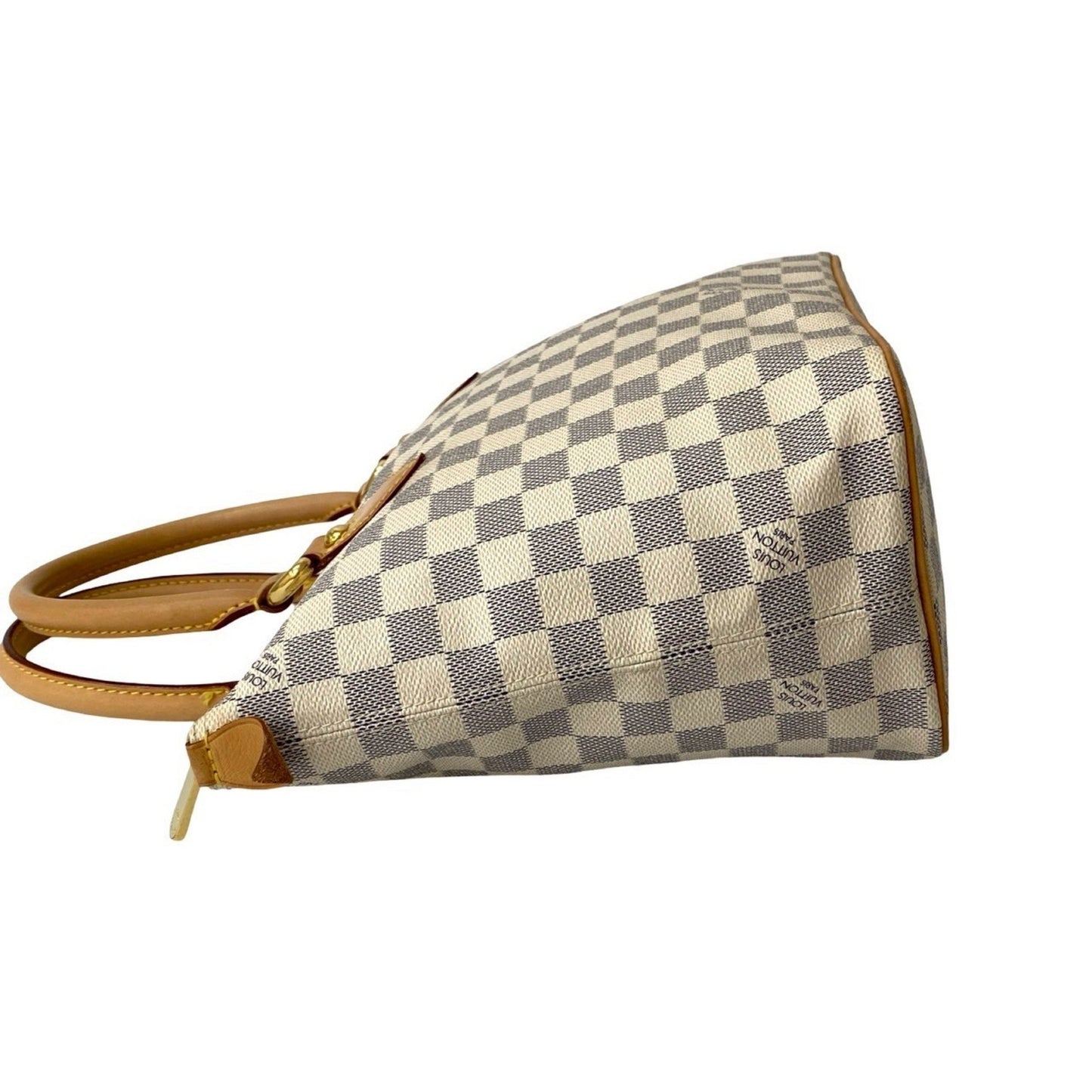 Louis Vuitton Saleya Pm Damier Azur Leather Tote Bag