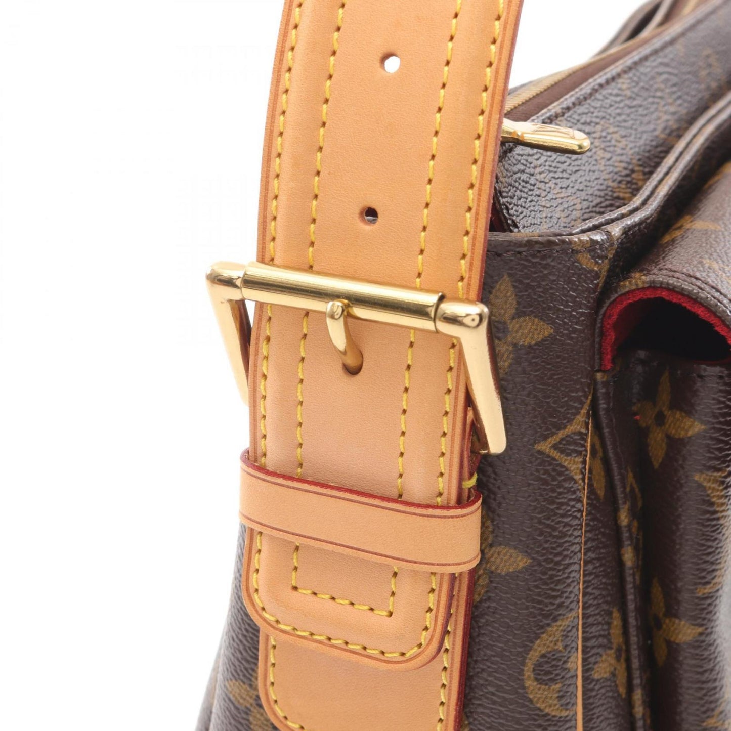 Louis Vuitton Viva Cite Gm Monogram Shoulder Bag Coated Canvas Leather