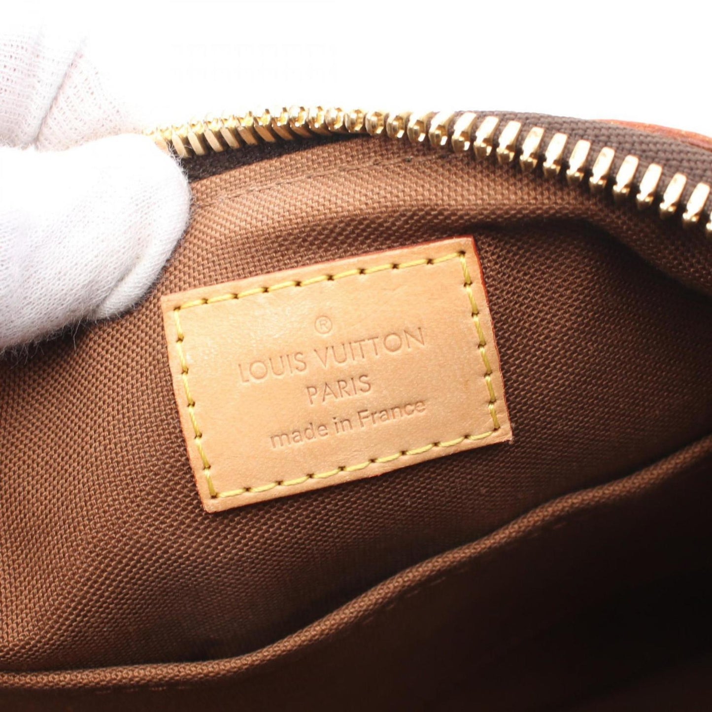 Louis Vuitton Palermo Pm Monogram Handbag Bag Coated Canvas Leather