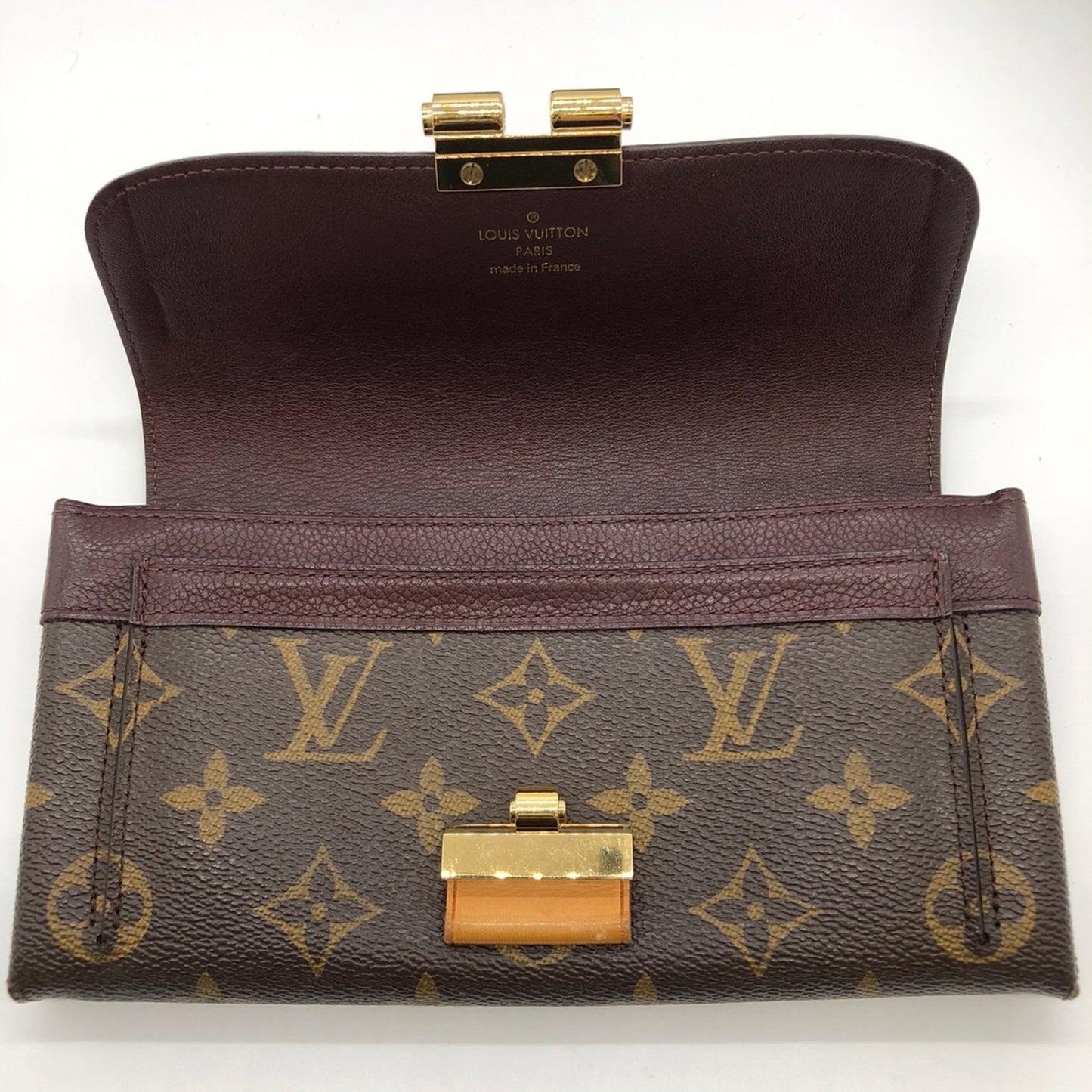 Louis Vuitton M60362 Portefeuille Elysee Long Wallet Brown Monogram Canvas Leather