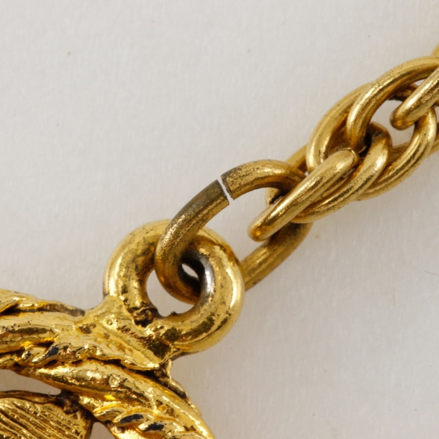Chanel Chanel Coco Mark Necklace Gold Plated Approx. 13.6G Coco