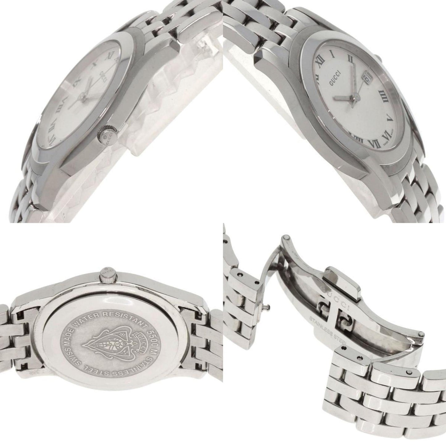 Gucci 5500M Watch Stainless Steel Ss