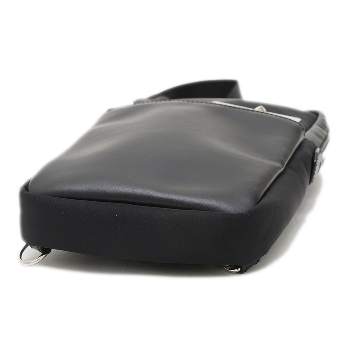 Fendi Monster Body Bag Nylon Leather Black 7Vz033