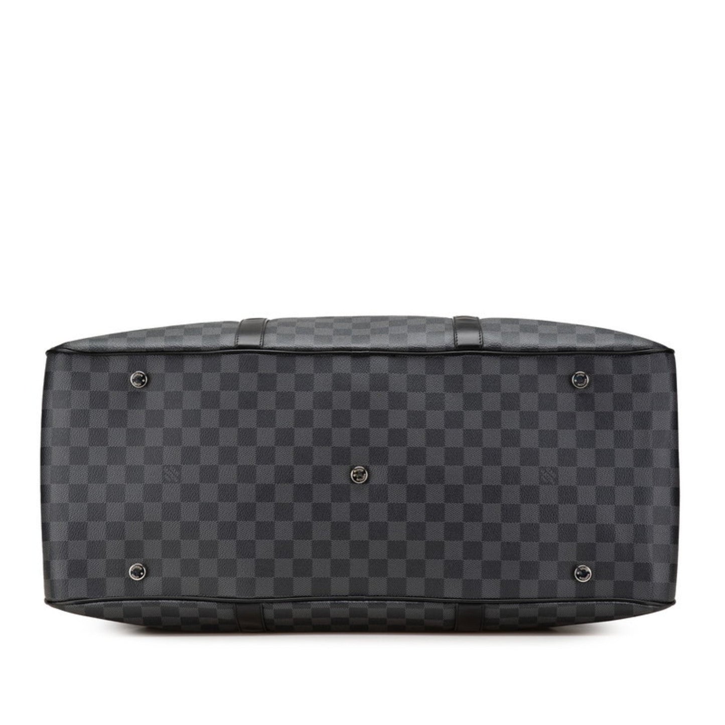 Louis Vuitton Damier Graphite Sac Voyage White Handle Boston/Shoulder Bag