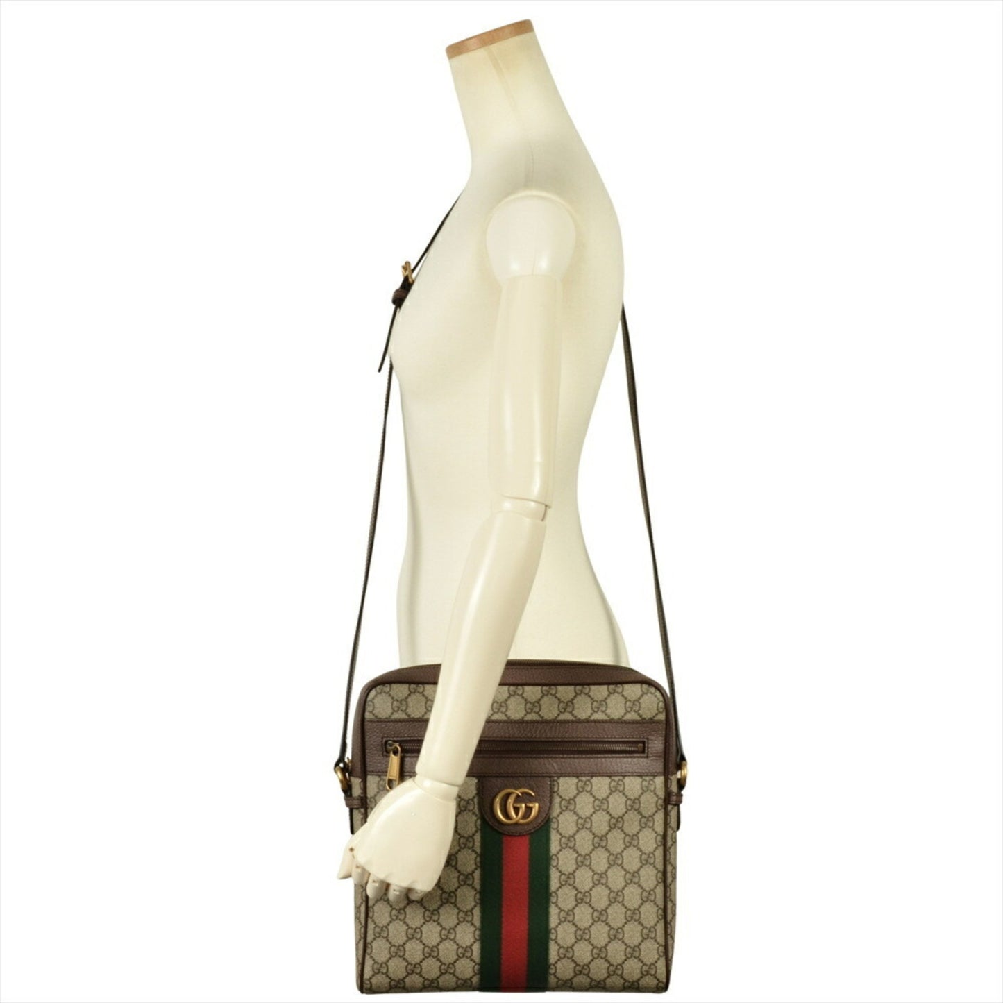 Gucci Ophidia Shoulder Bag Gg Supreme Canvas 547934 Brown