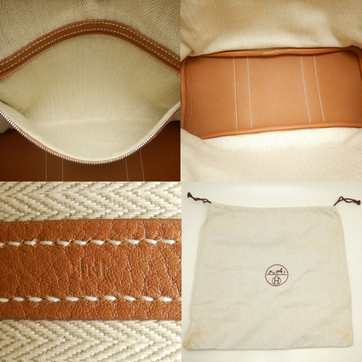 Hermes Garden Tpm Handbag Negonda Gold 252920