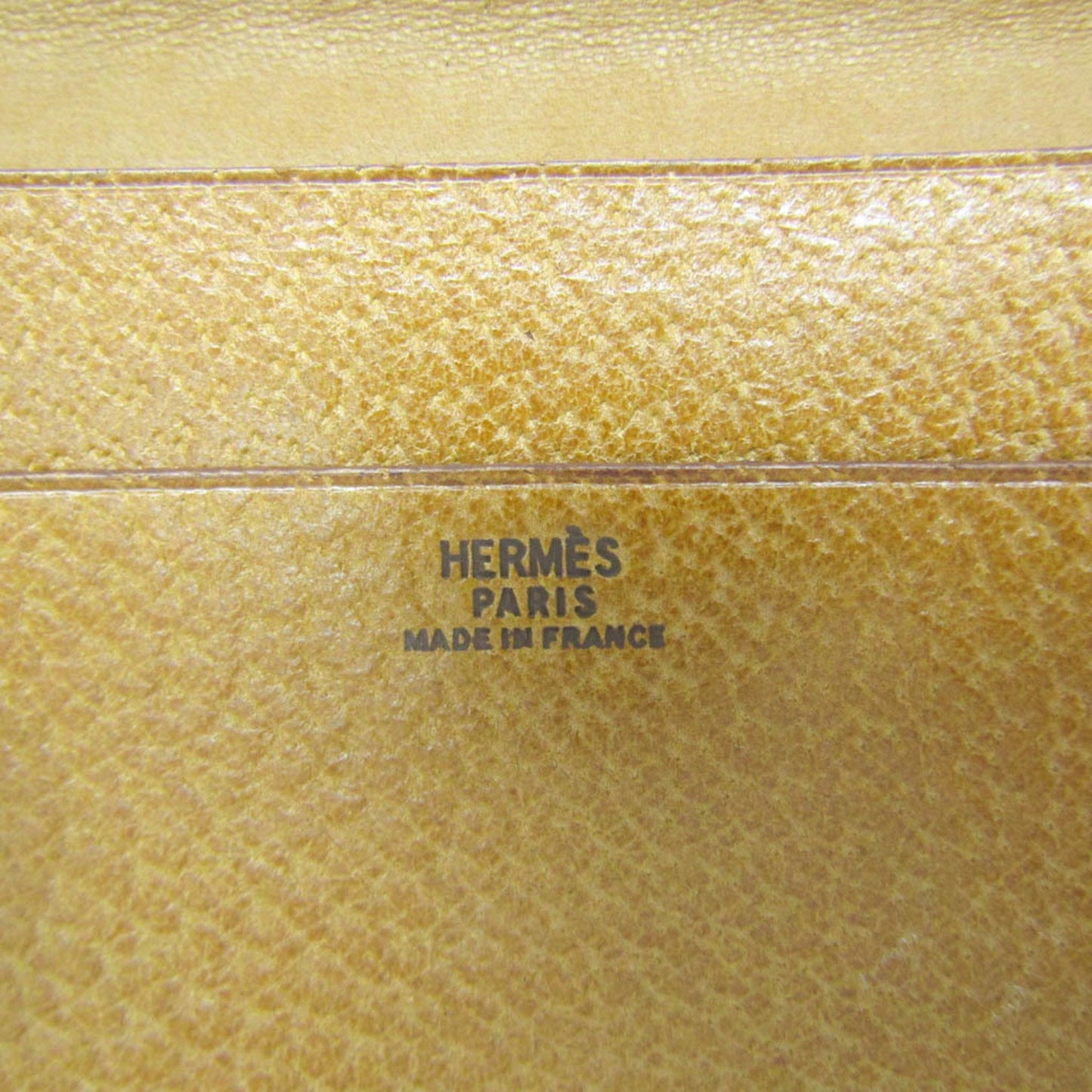 Hermes Leather Business Card Case Brown