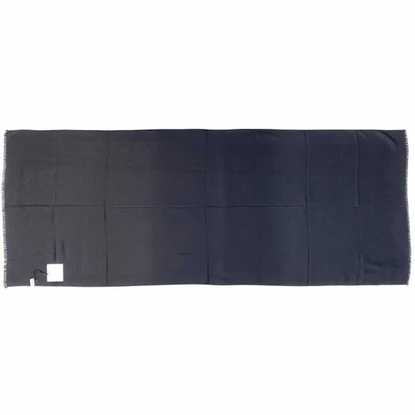 Salvatore Ferragamo Scarf Black Gancini 327987 002 Ec-20458 Silk Long