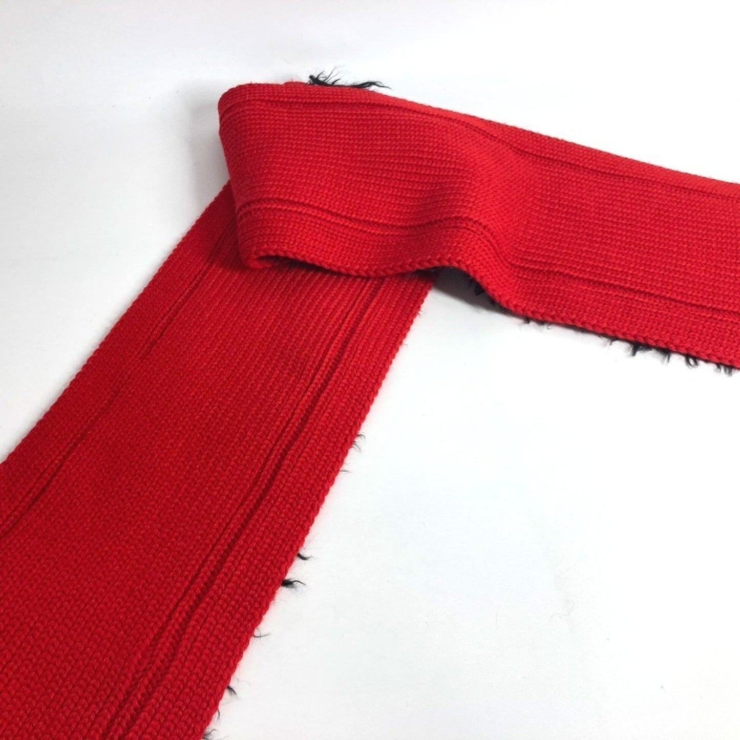 Prada Prada Bicolor Fur Scarf Wool Cotton