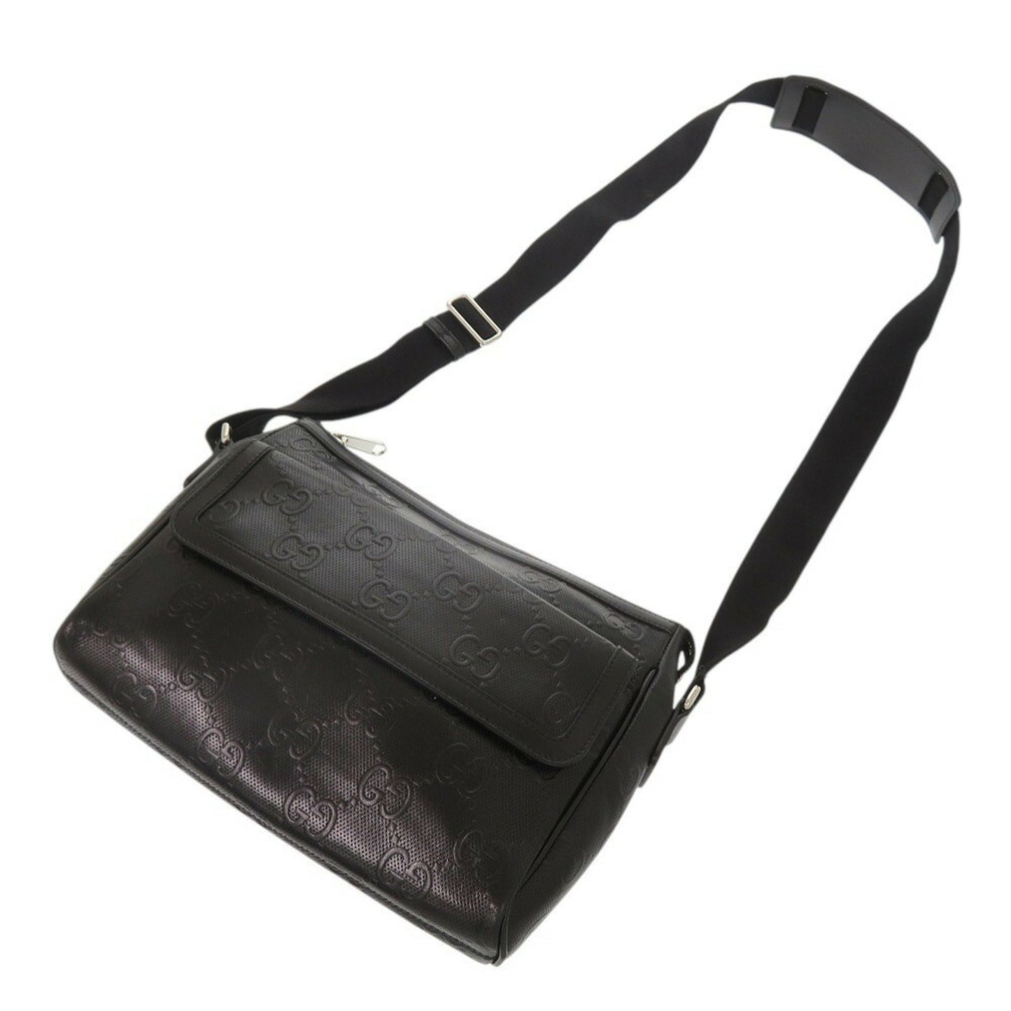 Gucci Gg Embossed 658565 Black Bag Shoulder 1774Gucci