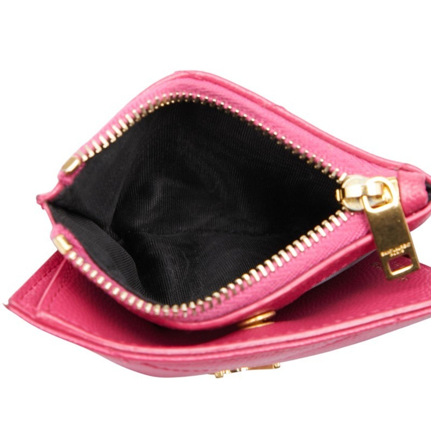 Saint Laurent Monogram Bifold Wallet 575879 Pink Leather