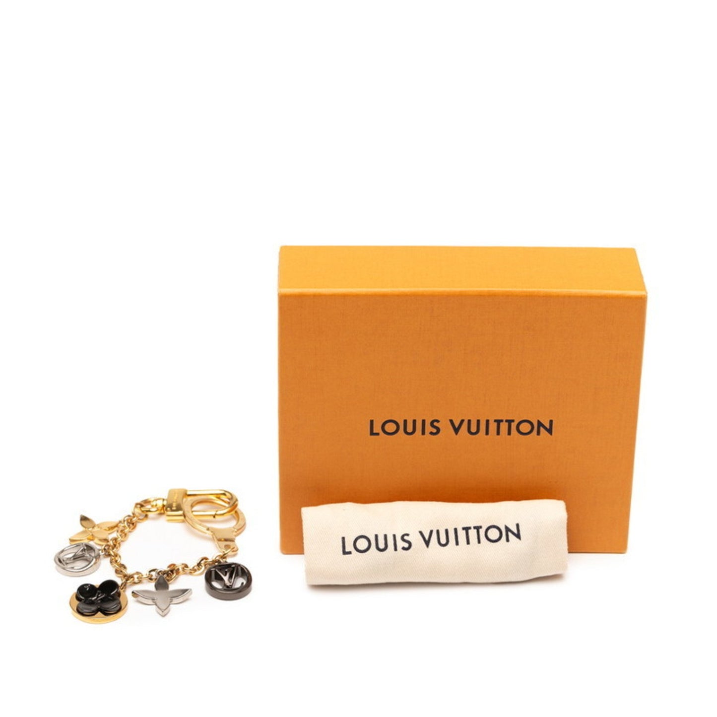 Louis Vuitton Chain Blossom Dream Charm Keychain Bag M00356 Gold