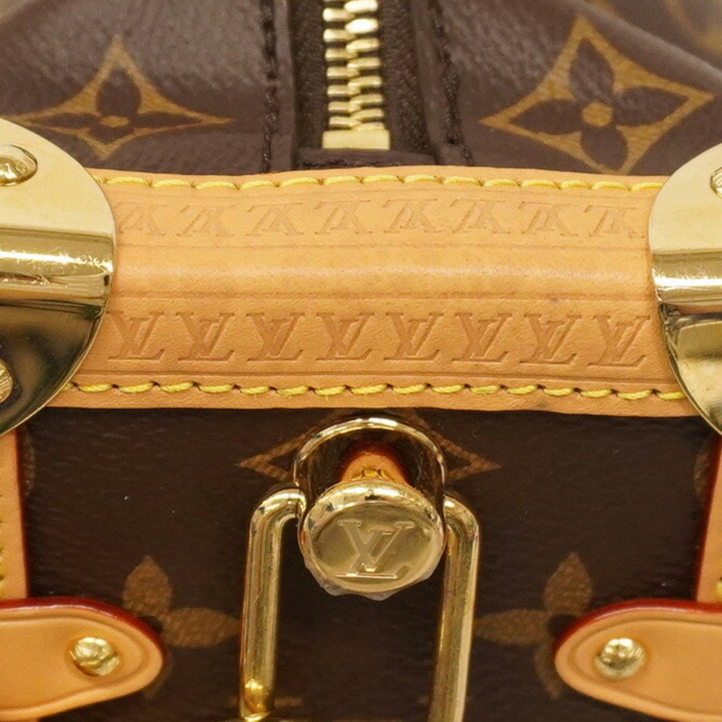 Louis Vuitton Monogram Side Trunk Gm Shoulder Bag M14513 Brown
