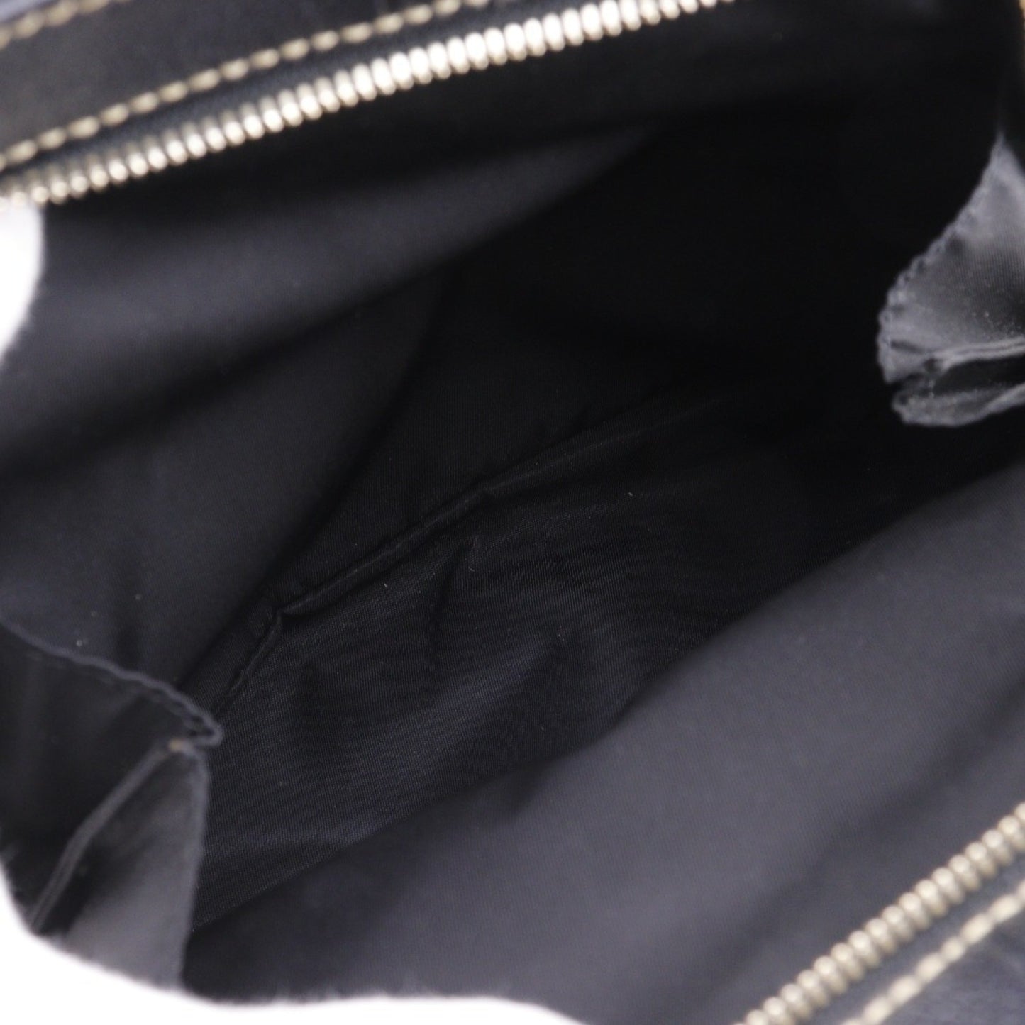 Bvlgari Maxi Rettale Handbag Shoulder Leather Black 2Way A5 Double