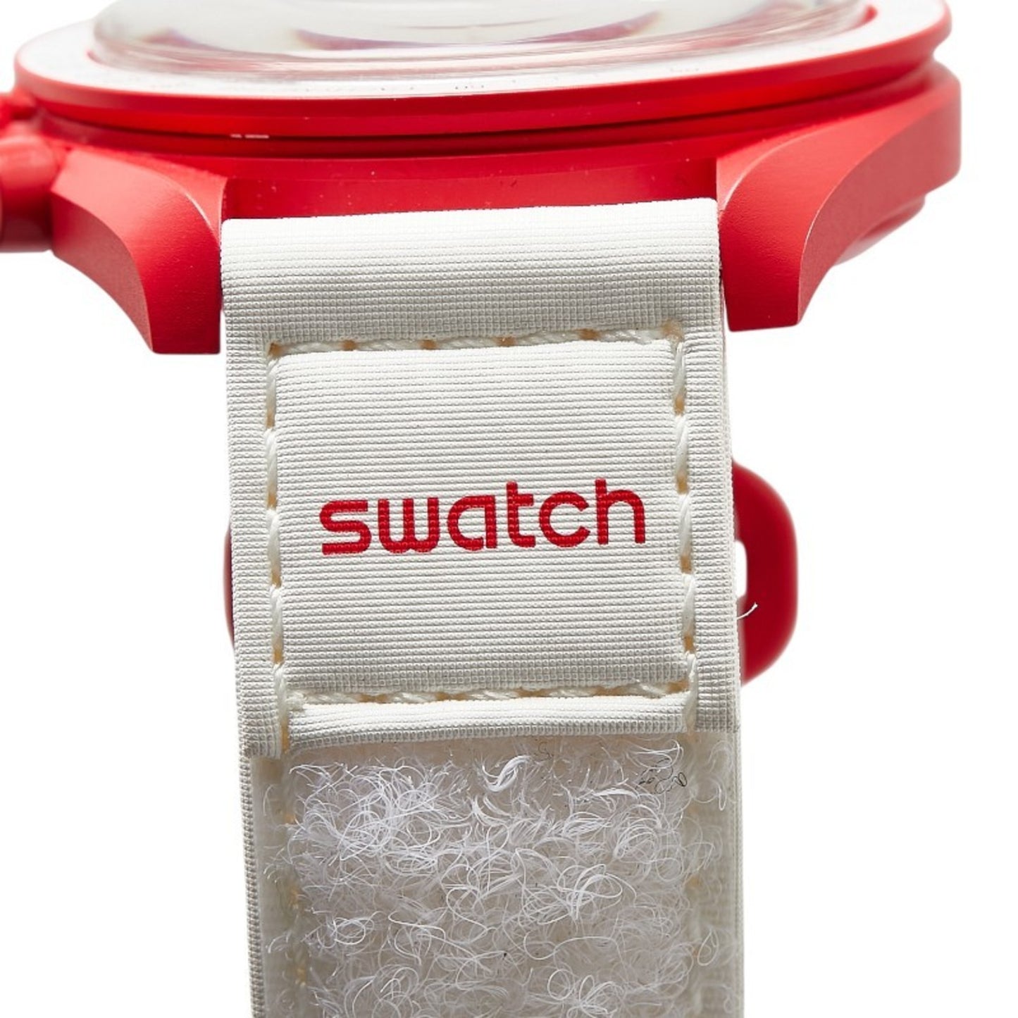 Omega X Swatch Moon Mission To Mars Wristwatch So33R100 Quartz White Dial Ceramic Nylon