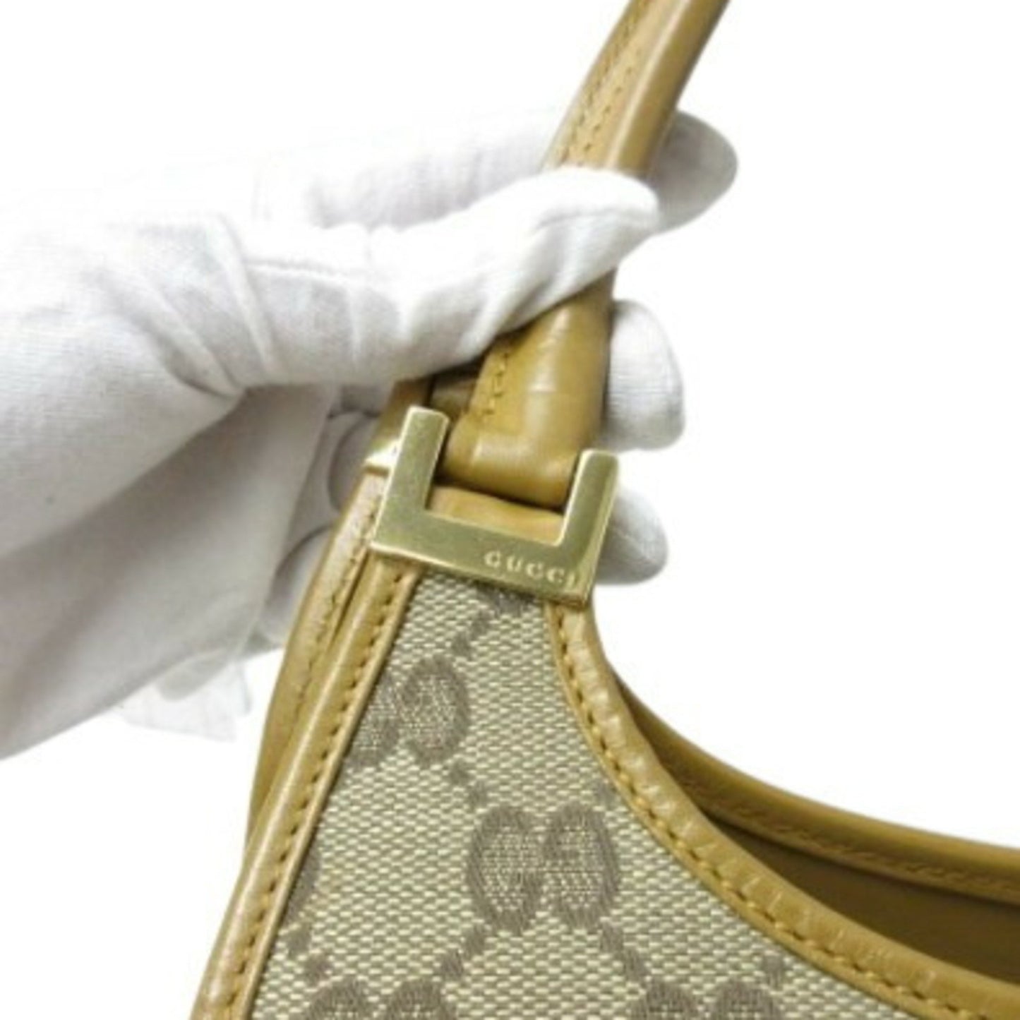 Gucci Jackie 002 1068 Handbag In Light Brown Gg Canvas