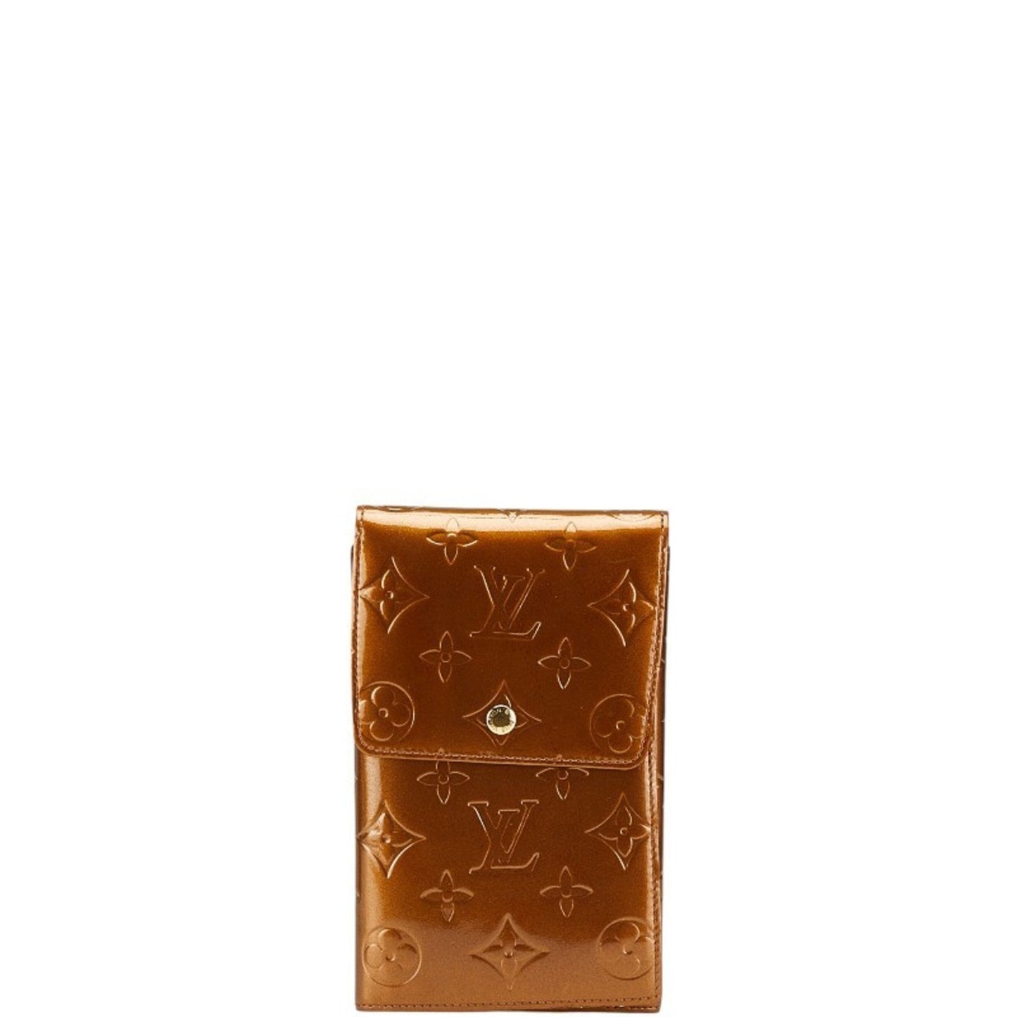 Louis Vuitton Monogram Vernis Walker Pochette M91154 Bronze Brown Patent Leather