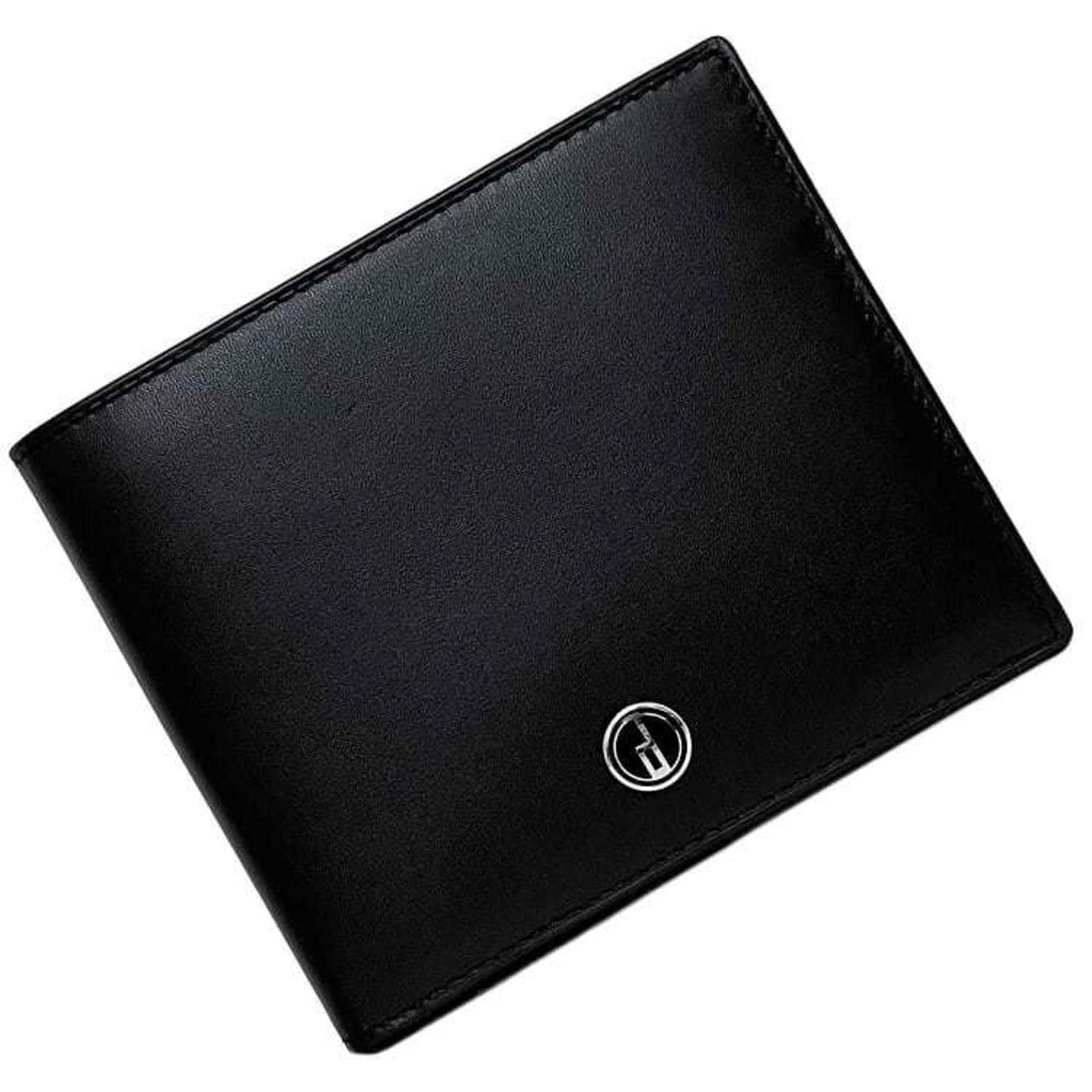 Dunhill Bi-Fold Wallet Black Ll3070A Ec-20092 Leather Dunhill Billfold Compact