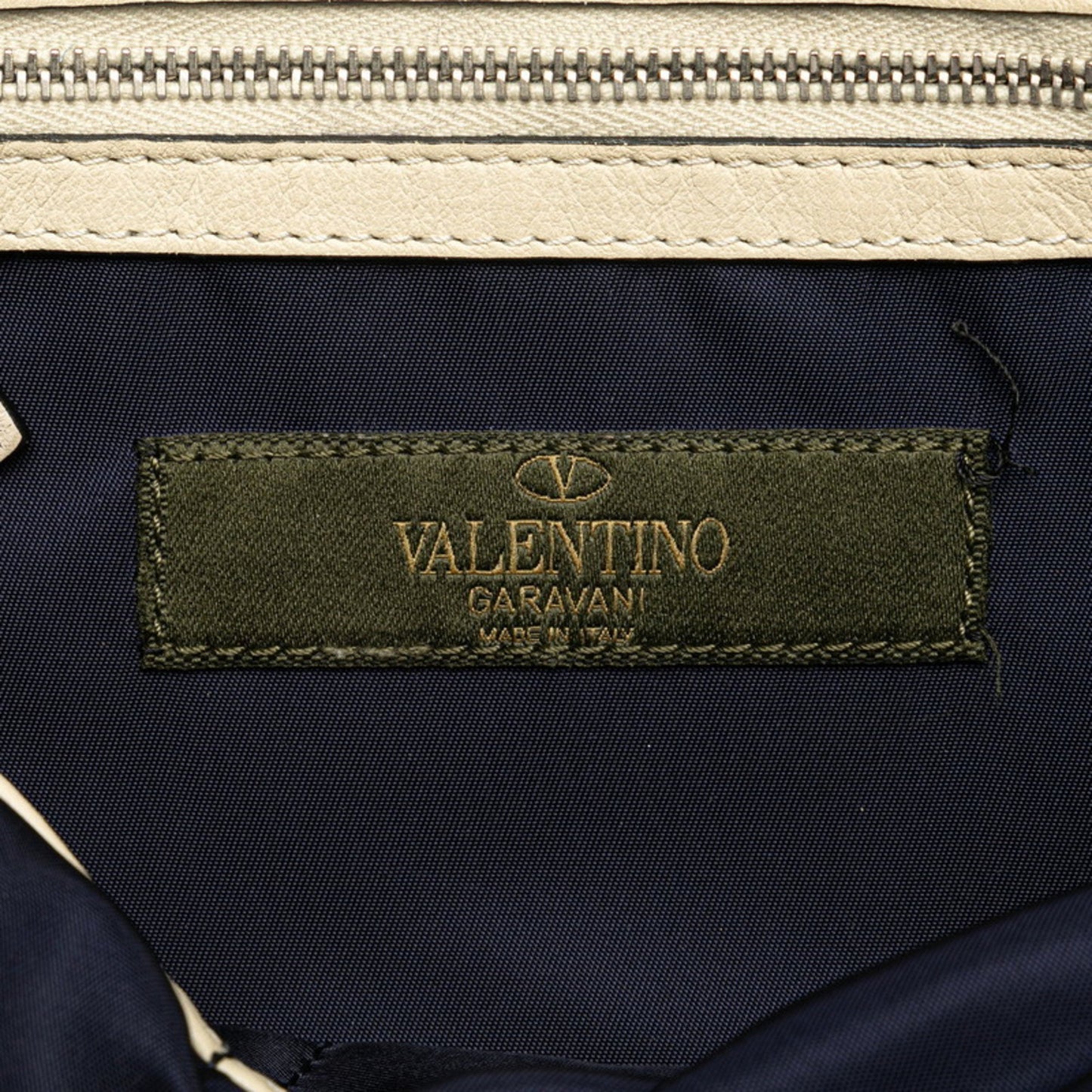 Valentino Camouflage Studded Shoulder Bag Navy Black Nylon