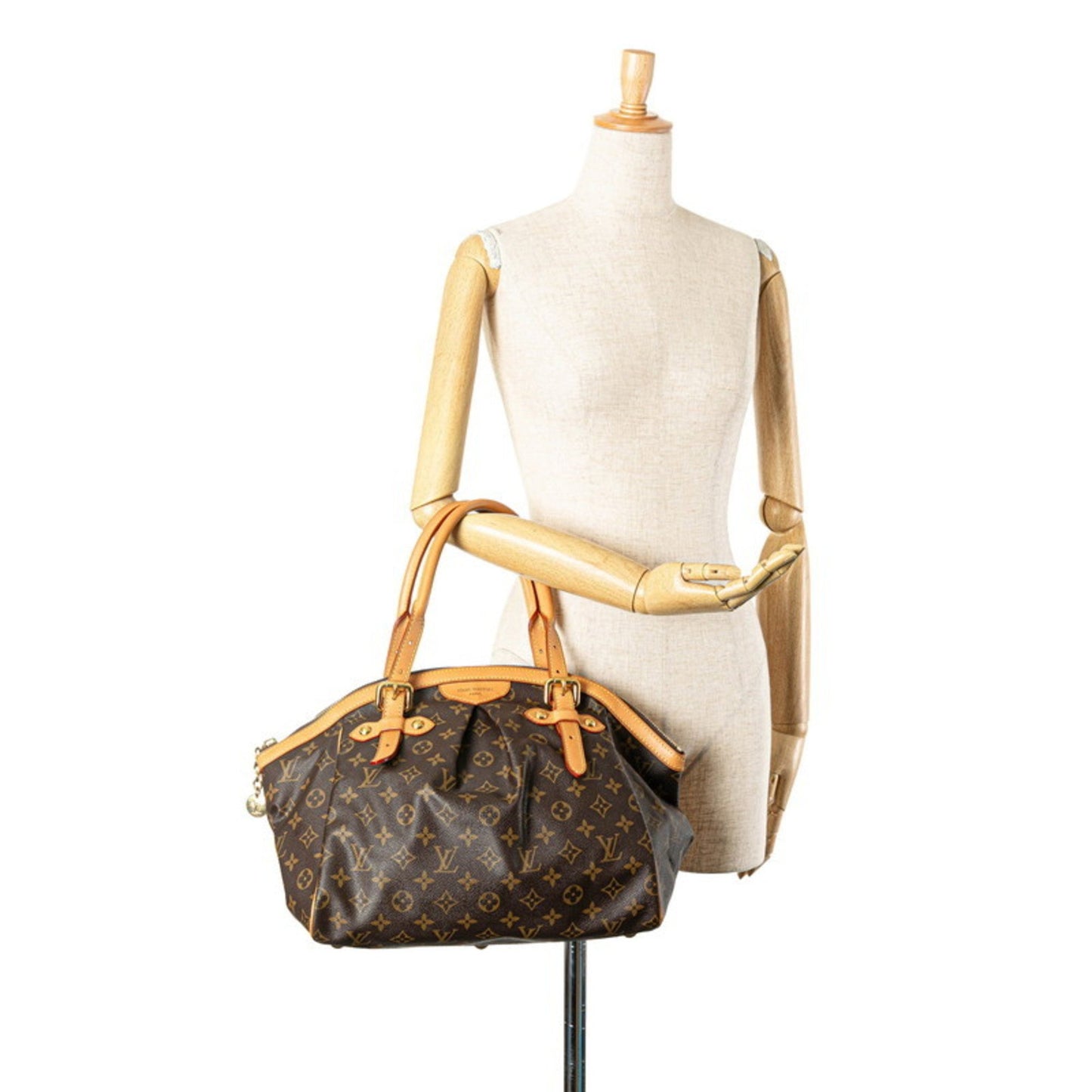 Louis Vuitton Monogram Tivoli Gm Shoulder Bag M40144 Brown Pvc Leather