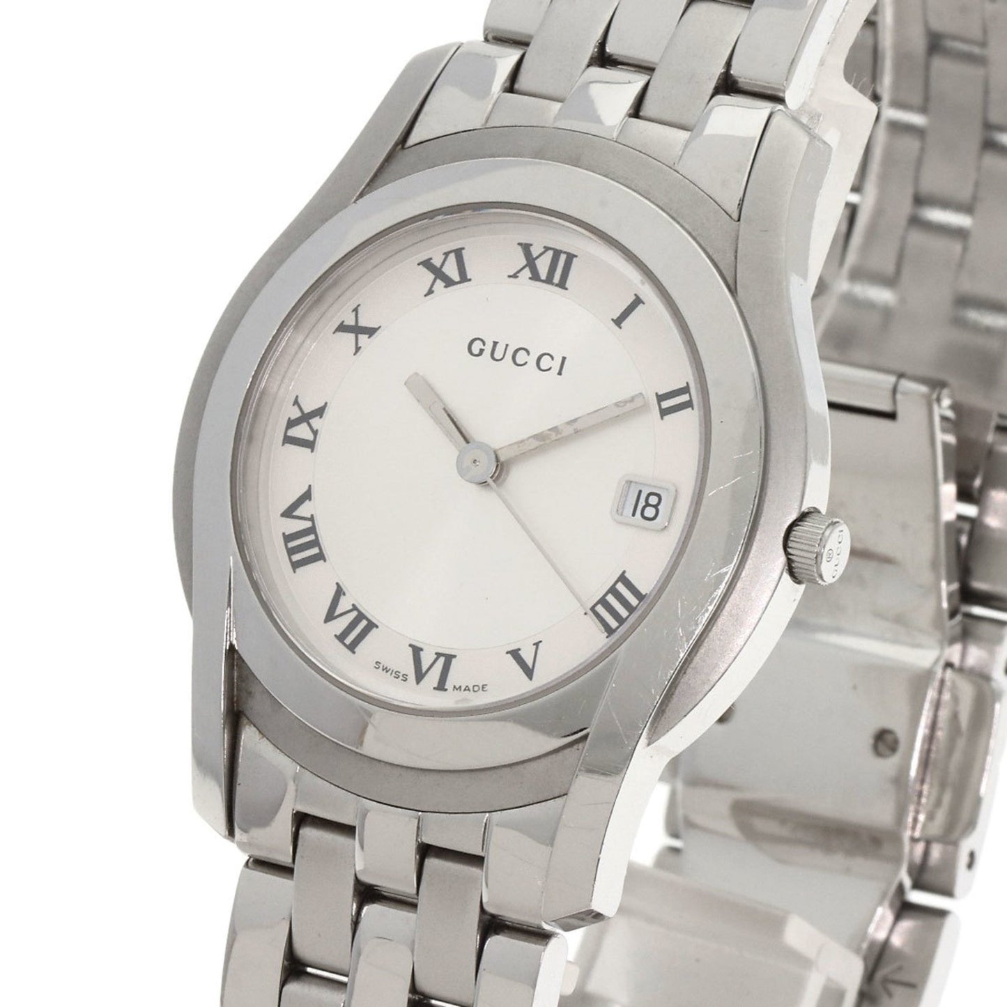 Gucci 5500M Watch Stainless Steel Ss