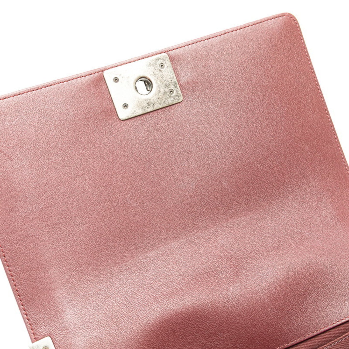 Chanel Boy 25 Coco Mark Chain Shoulder Bag Wine Red Velour