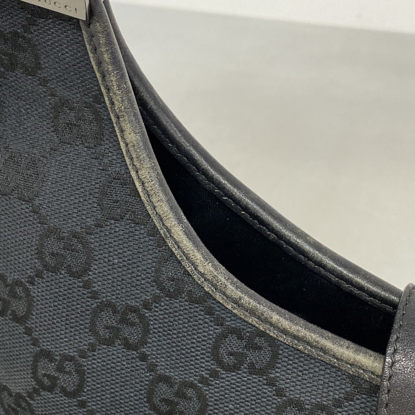 Gucci Gg Canvas Jackie 002 1067 Handbag In Black