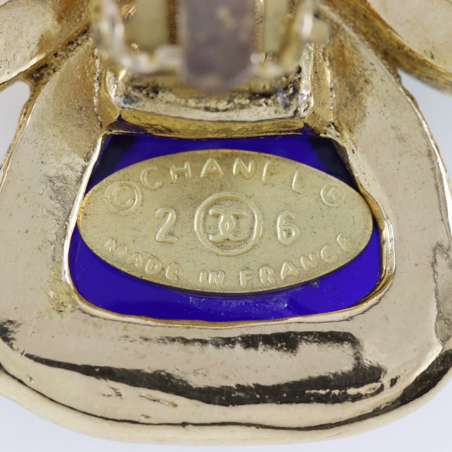 Chanel Gripoa Earrings Gold Plated 26 Approx. 45.0G