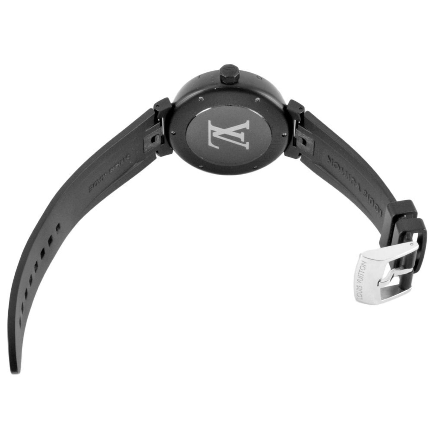Louis Vuitton Louis Vuitton Q1D22Z Tambour Watch Automatic Black Dial