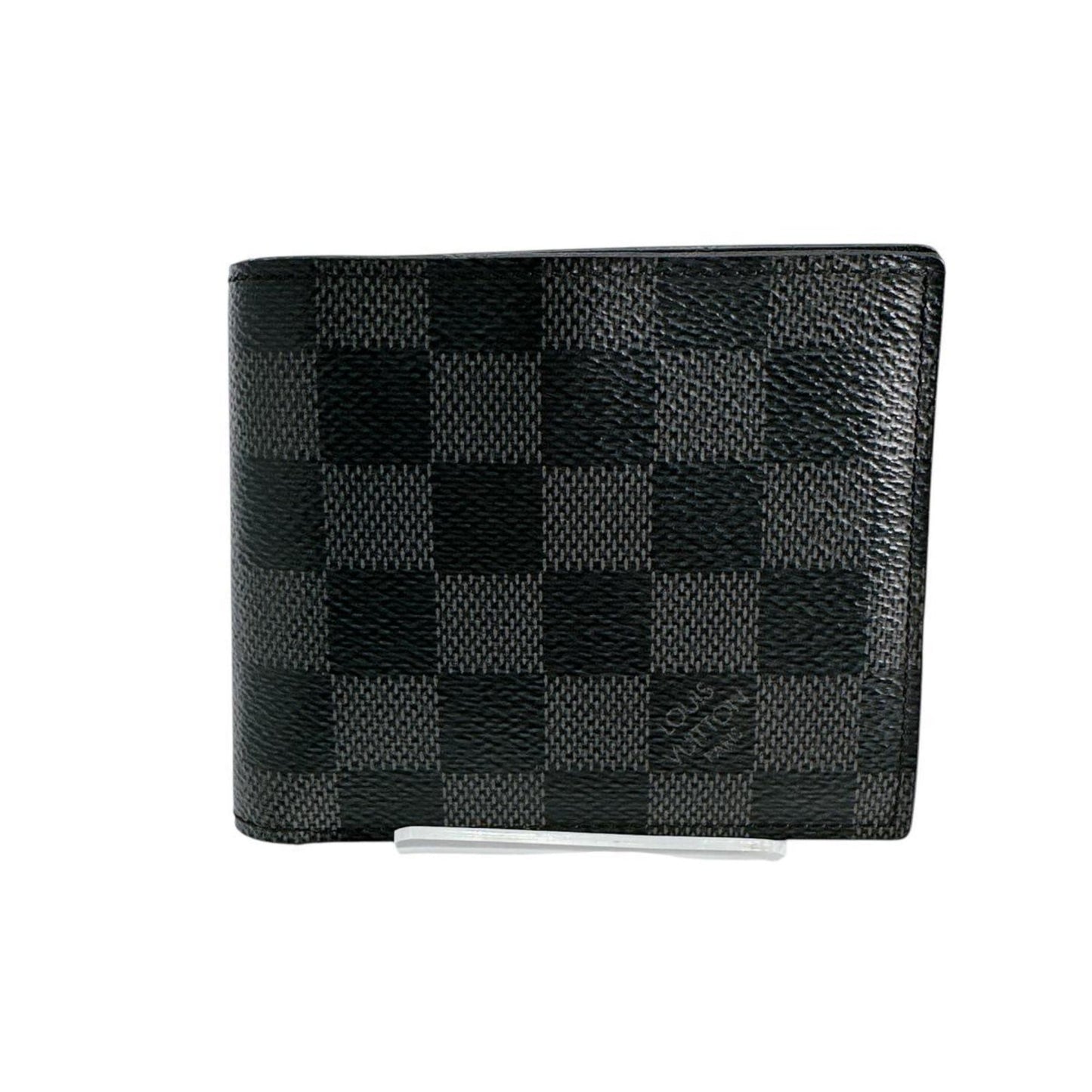 Louis Vuitton Louis Vuitton Bi-Fold Wallet Wallet Damier Graphite Portefeuille Marco Canvas N62664