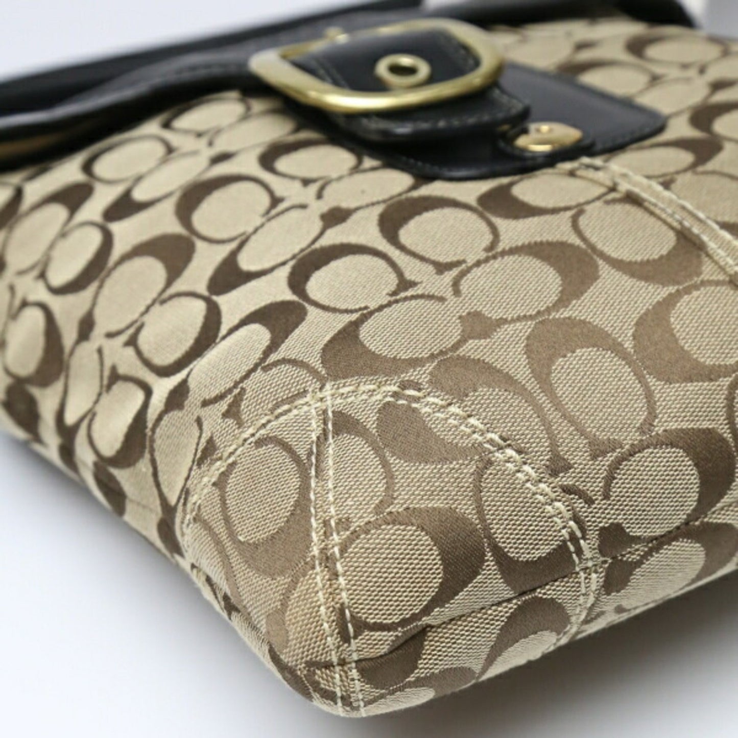 Coach Crossbody Signature 11436 Coach Black X Beige Shoulder Bag