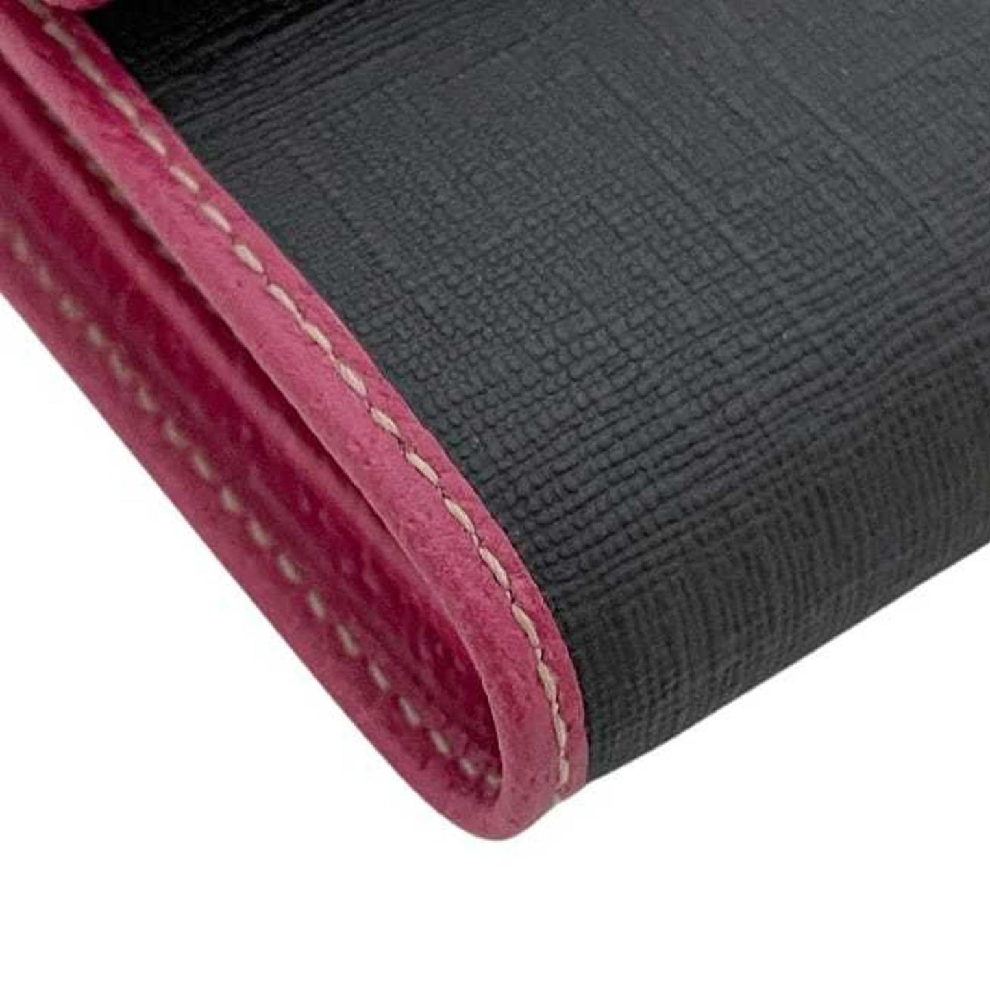 Gucci Tri-Fold Wallet Ec-23919 Black Pink 170400 Pvc Leather 4906085 Gucci Compact