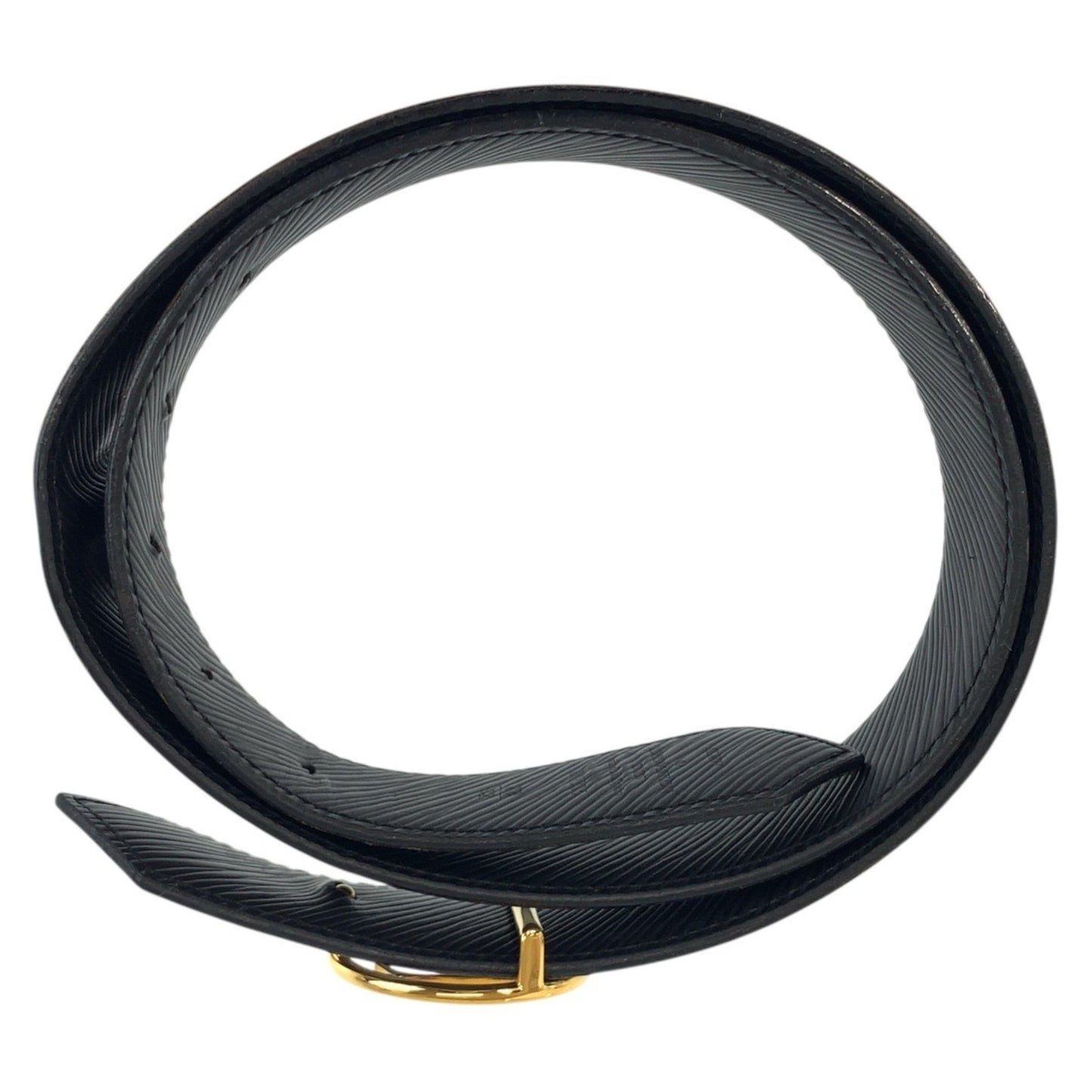 Louis Vuitton Louis Vuitton Monogram Epi Santur Lv Circle 80Cm 32 Inch Brown Black Leather M9935