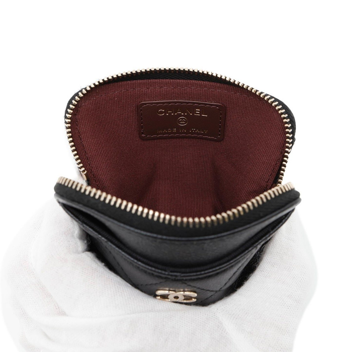 Chanel Wallet/Coin Case Matelasse Coco Mark Caviar Skin Ap2061 Chanel Wallet Coin Purse Black