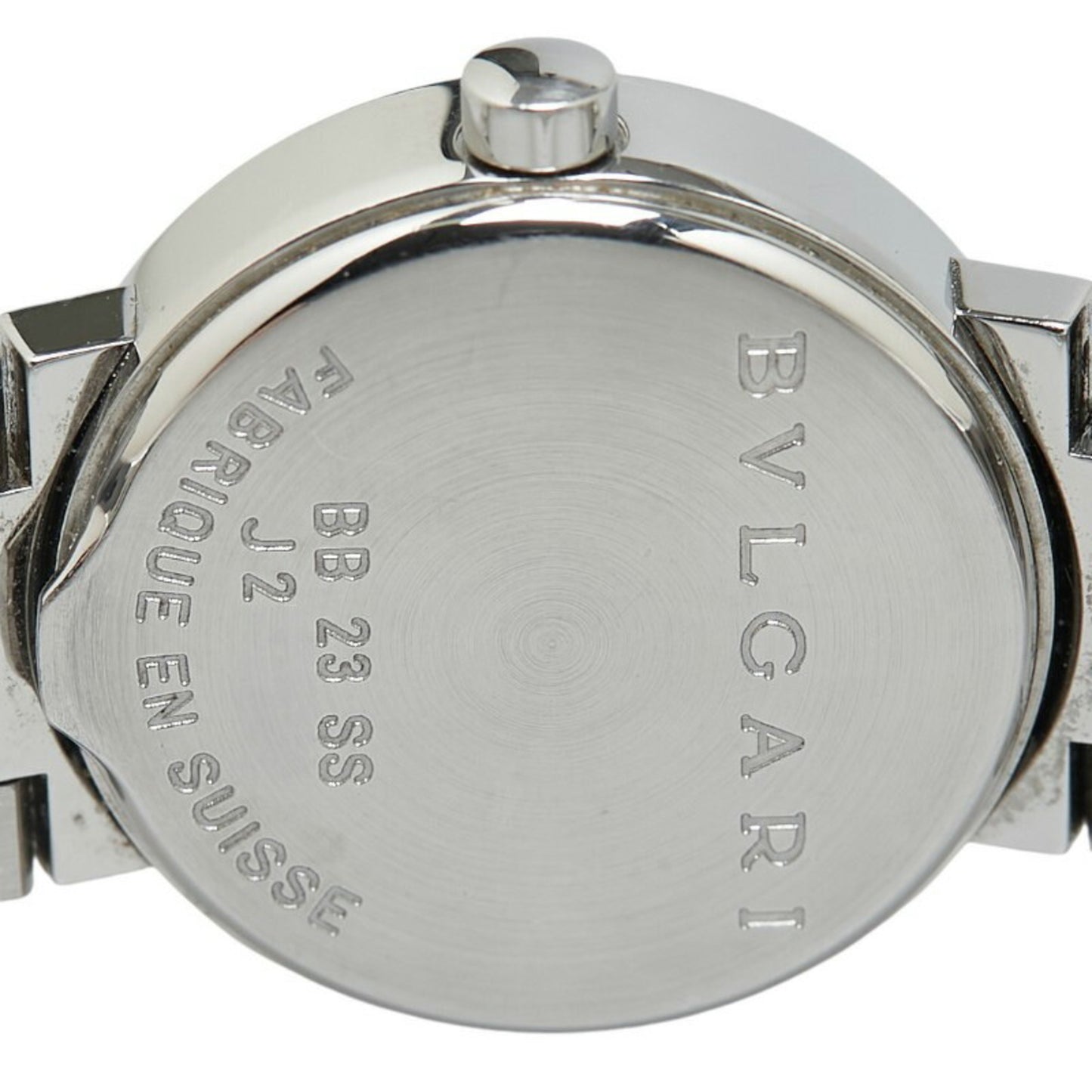Bvlgari Watch Bb23Ss Quartz Black Dial Stainless Steel