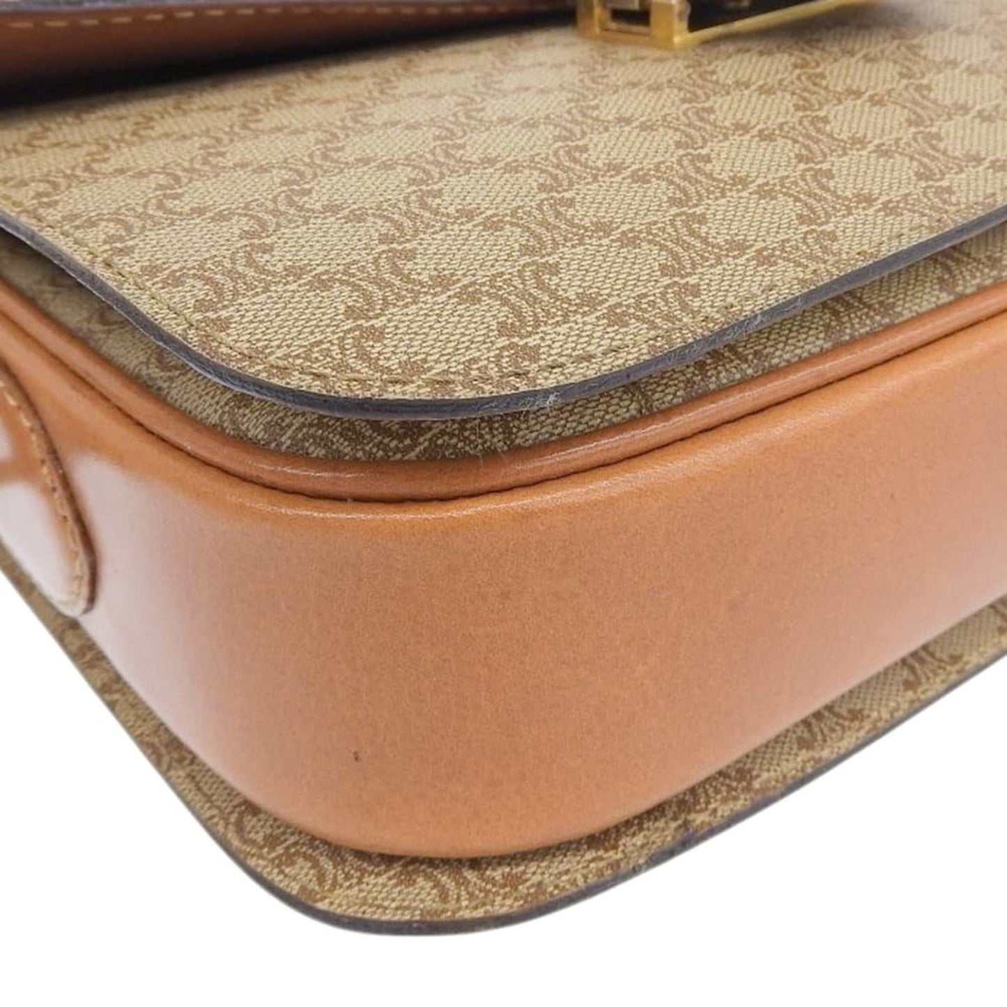 Celine Macadam Shoulder Bag F/09 Beige