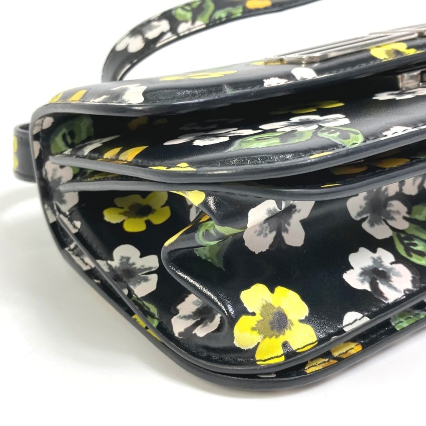 Balenciaga 674693 Gossip Flower Shoulder Bag In Leather