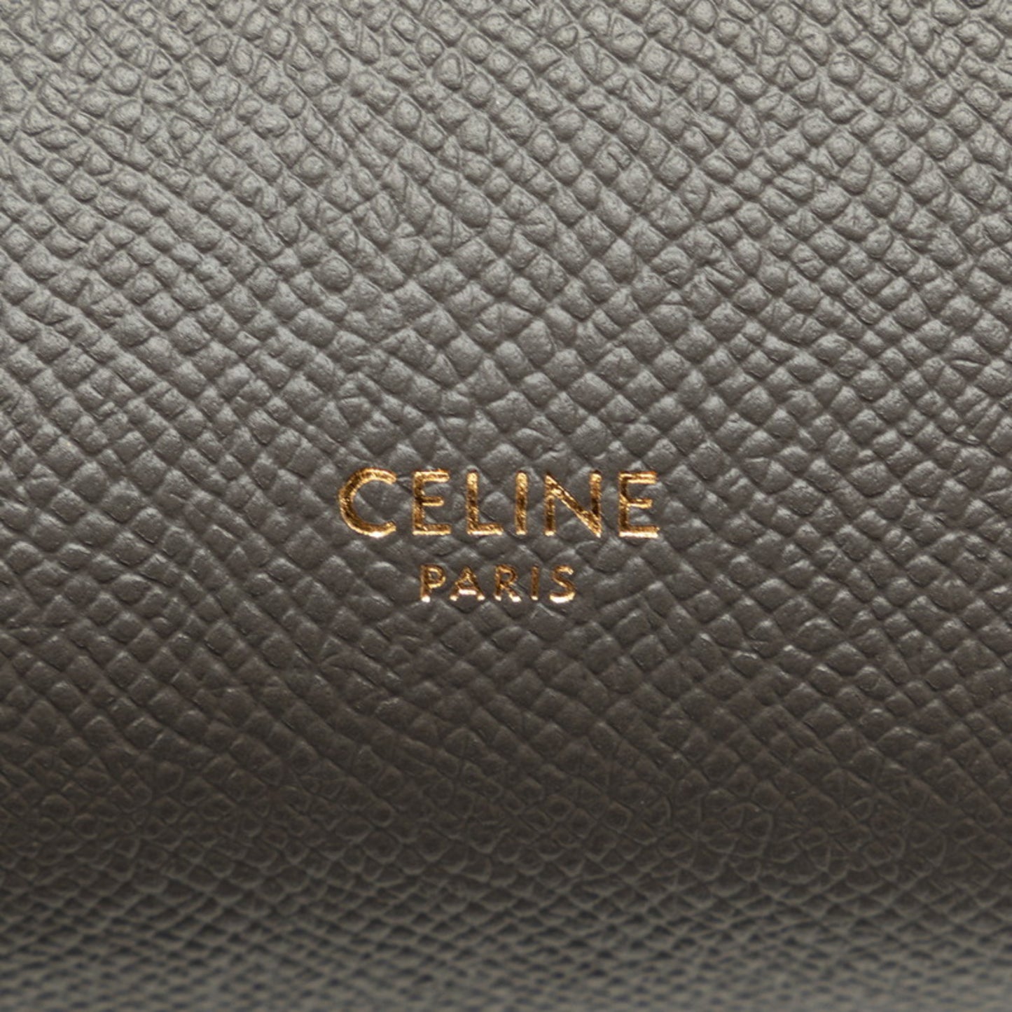 Celine Nano Belt Bag Handbag Shoulder S-Ai-1282 Grey Leather