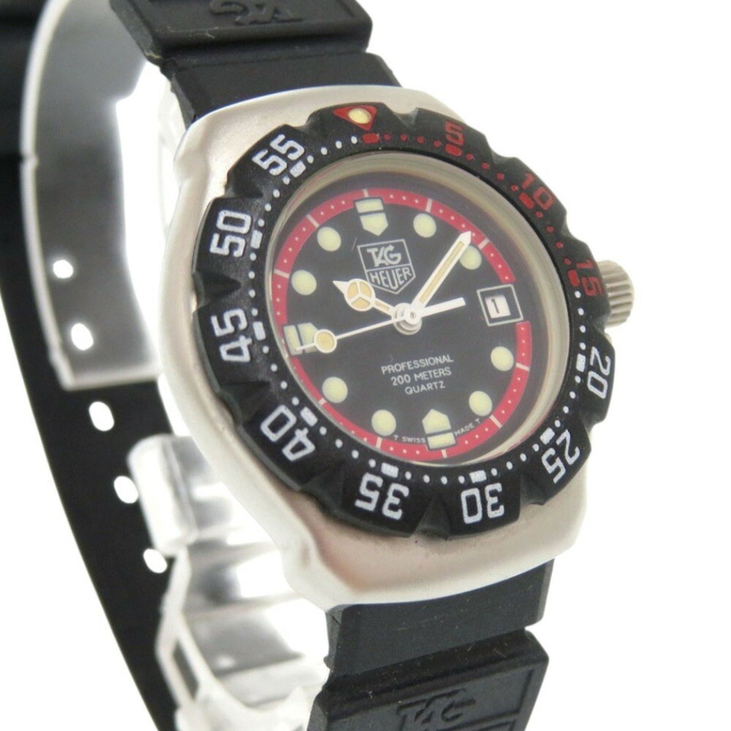 Tag Heuer Formula 1 374.508 Stainless Steel Rubber Black Quartz Watch