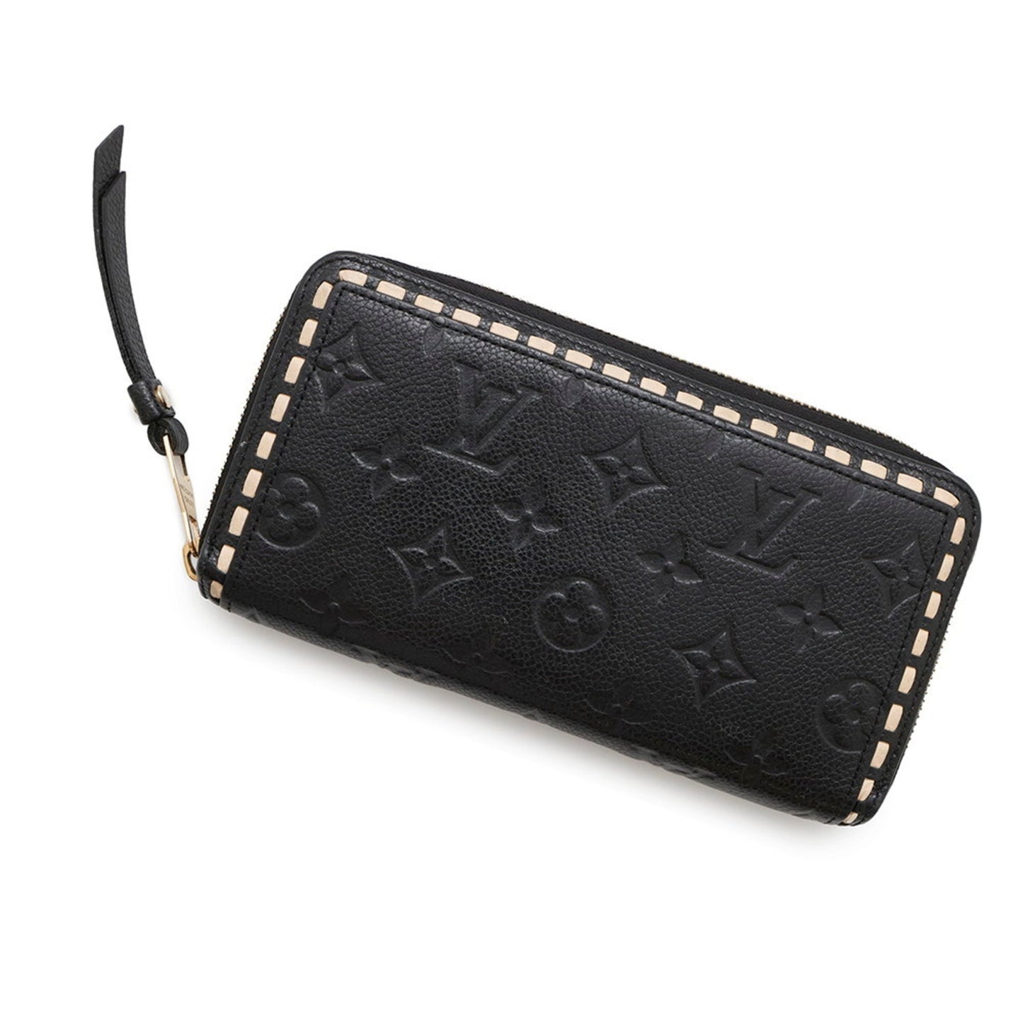 Louis Vuitton Long Wallet Monogram Empreinte Zippy M64805 Louis Vuitton Black