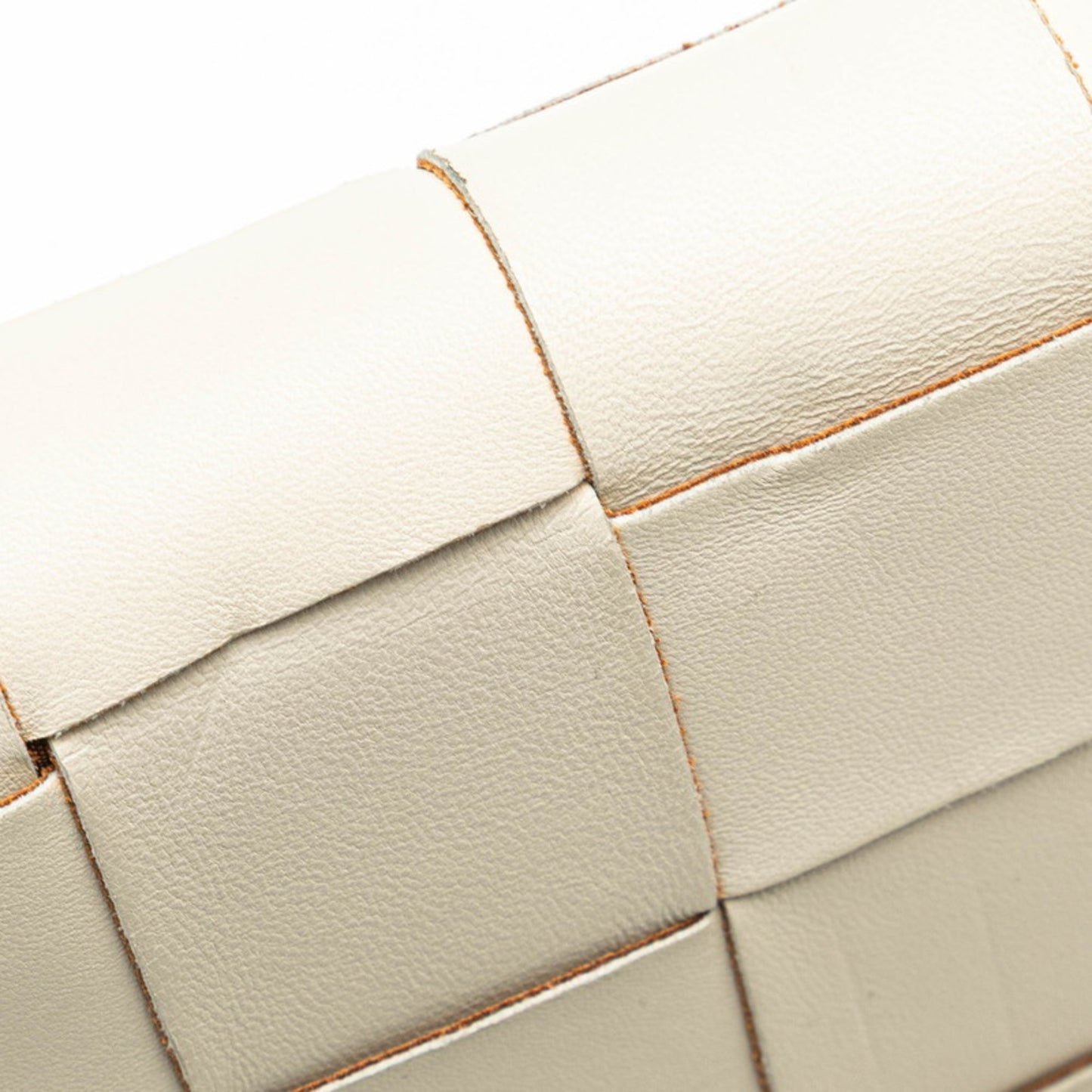 Bottega Veneta Maxi Intrecciato Cassette Crossbody Shoulder Bag 574051 Off-White Leather